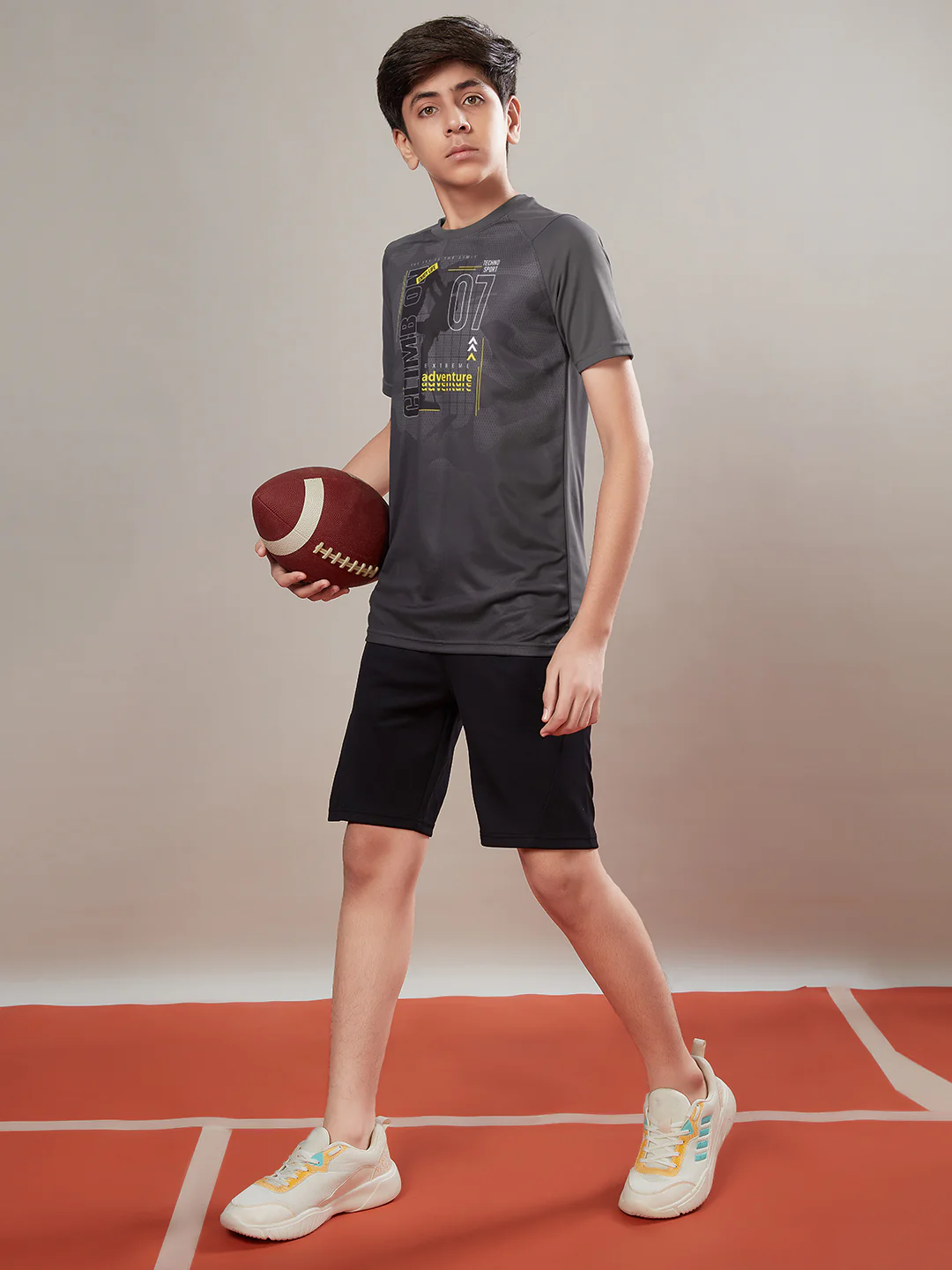 Boys Printed Slim Fit Crew Neck T-shirt with TECHNOLITE - Image 5