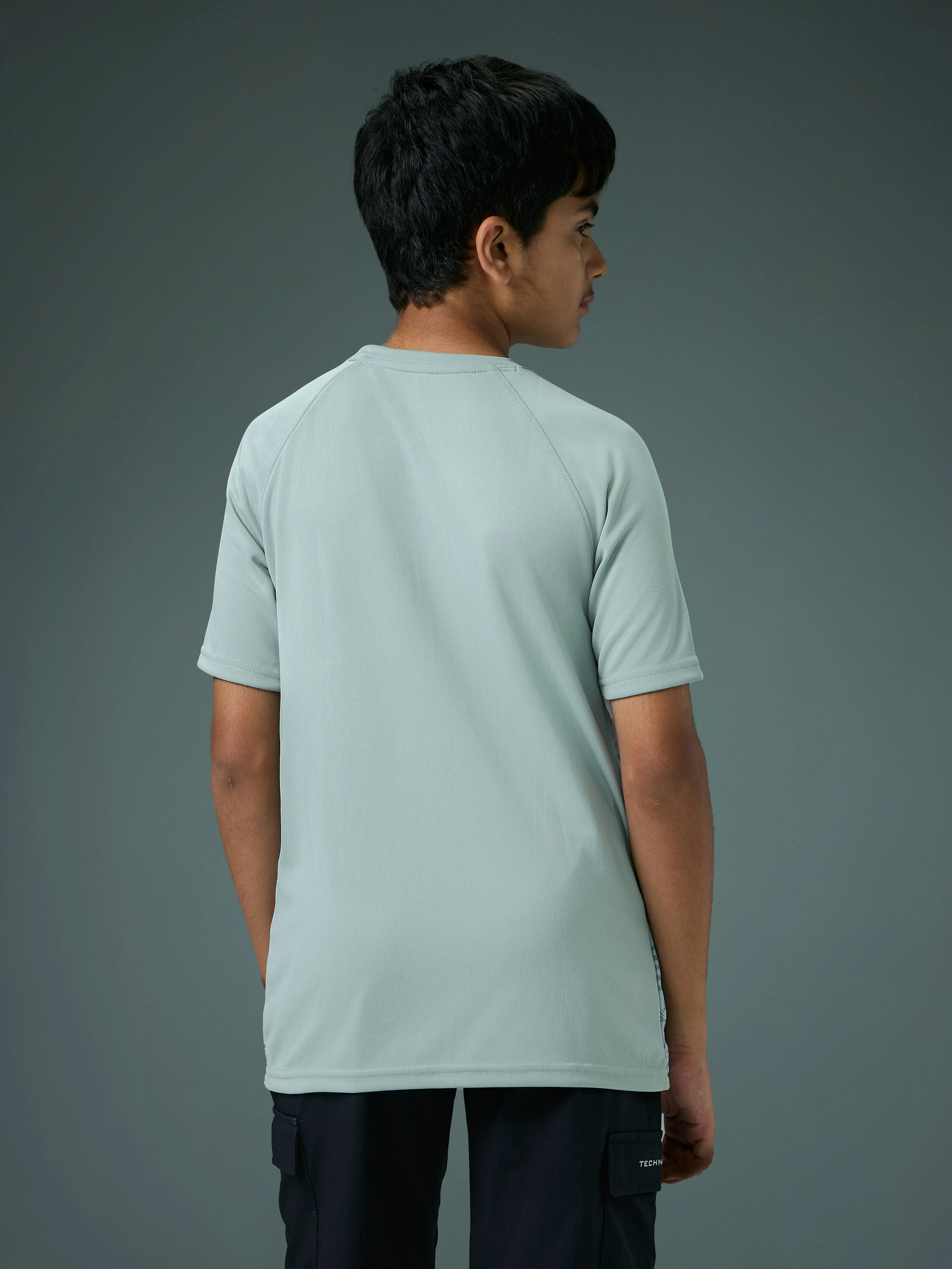 Boys Printed Slim Fit Crew Neck T-shirt with TECHNOLITE - Image 3