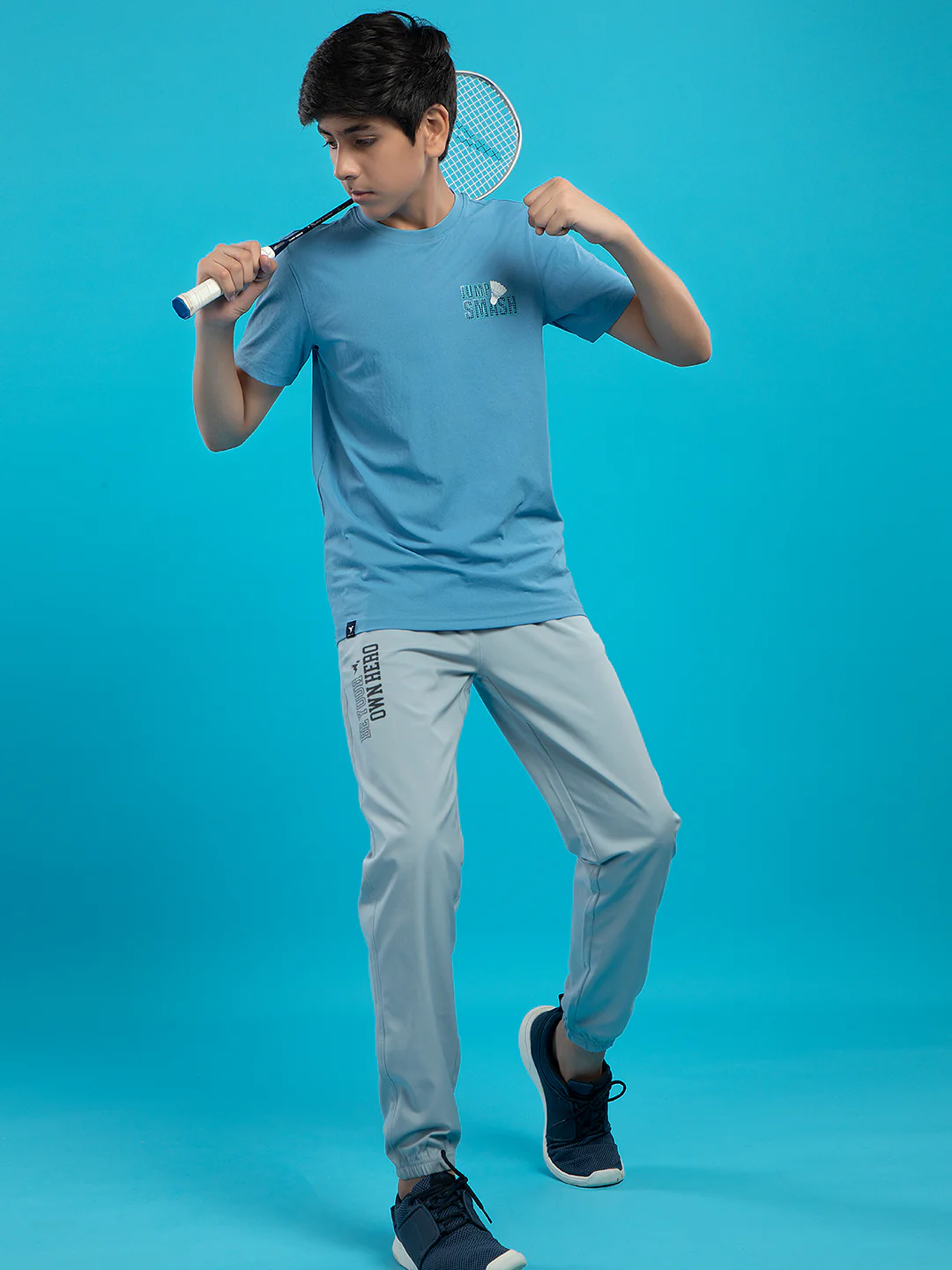 Boys Printed Slim Fit Joggers with TECHNO GUARD - Image 4