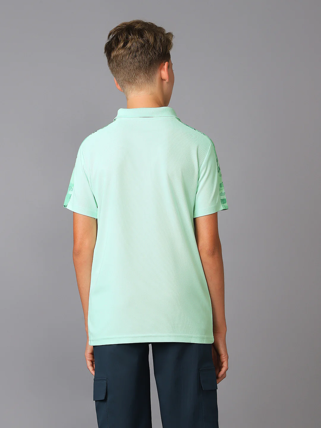 Boys Printed Slim Fit Polo Sports T-shirt with MATPIQ - Image 3