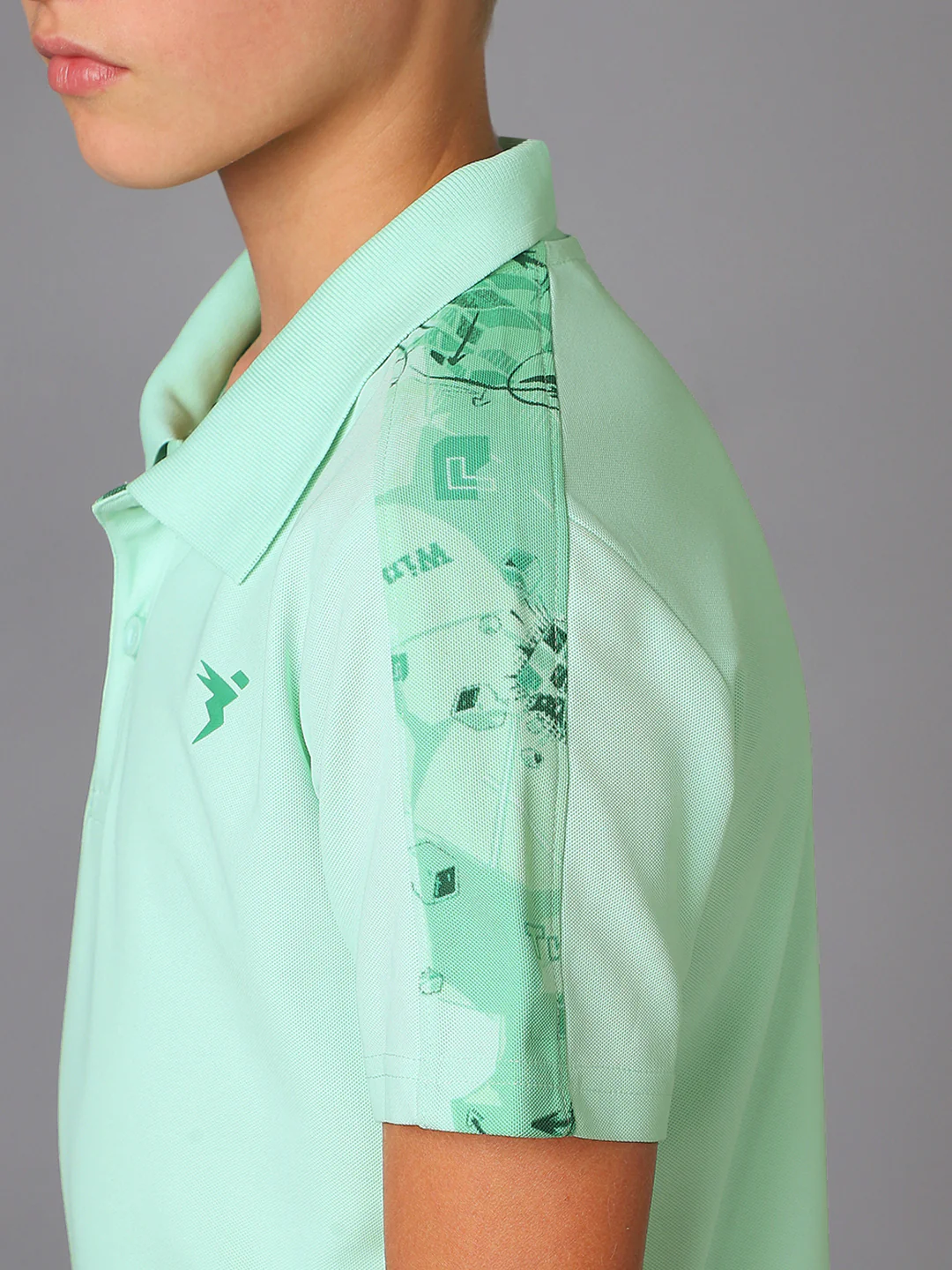 Boys Printed Slim Fit Polo Sports T-shirt with MATPIQ - Image 7