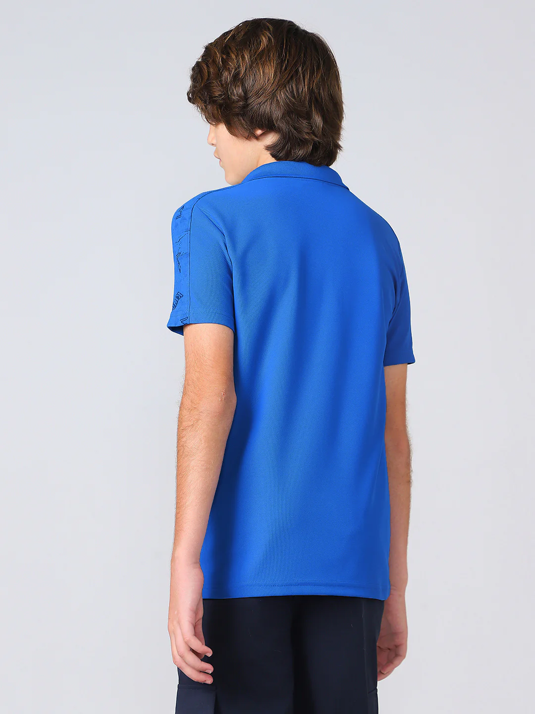 Boys Printed Slim Fit Polo Sports T-shirt with MATPIQ - Image 2