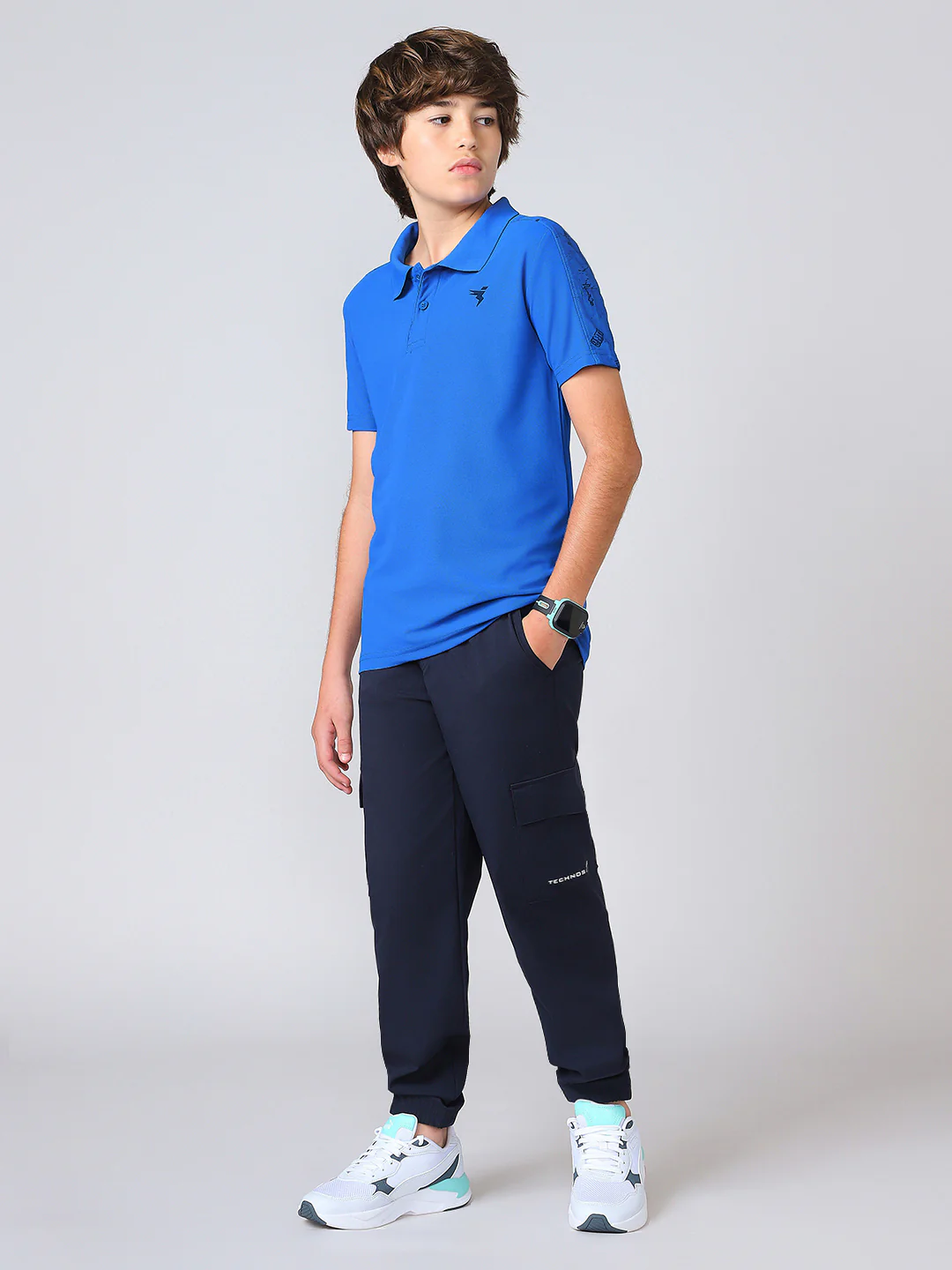 Boys Printed Slim Fit Polo Sports T-shirt with MATPIQ - Image 5