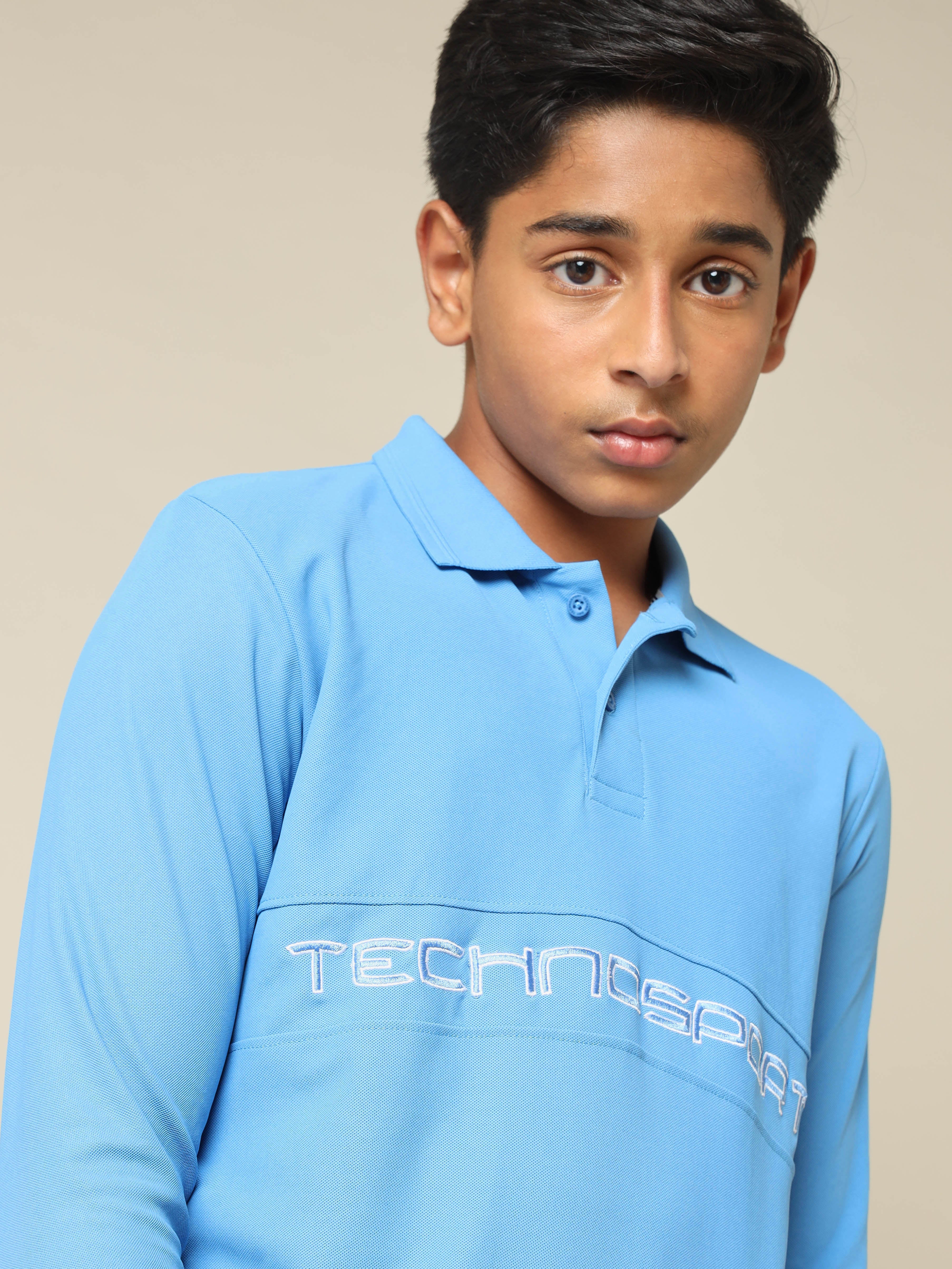 Boys Printed Slim Fit Polo T-shirt with MATPIQ - Image 6