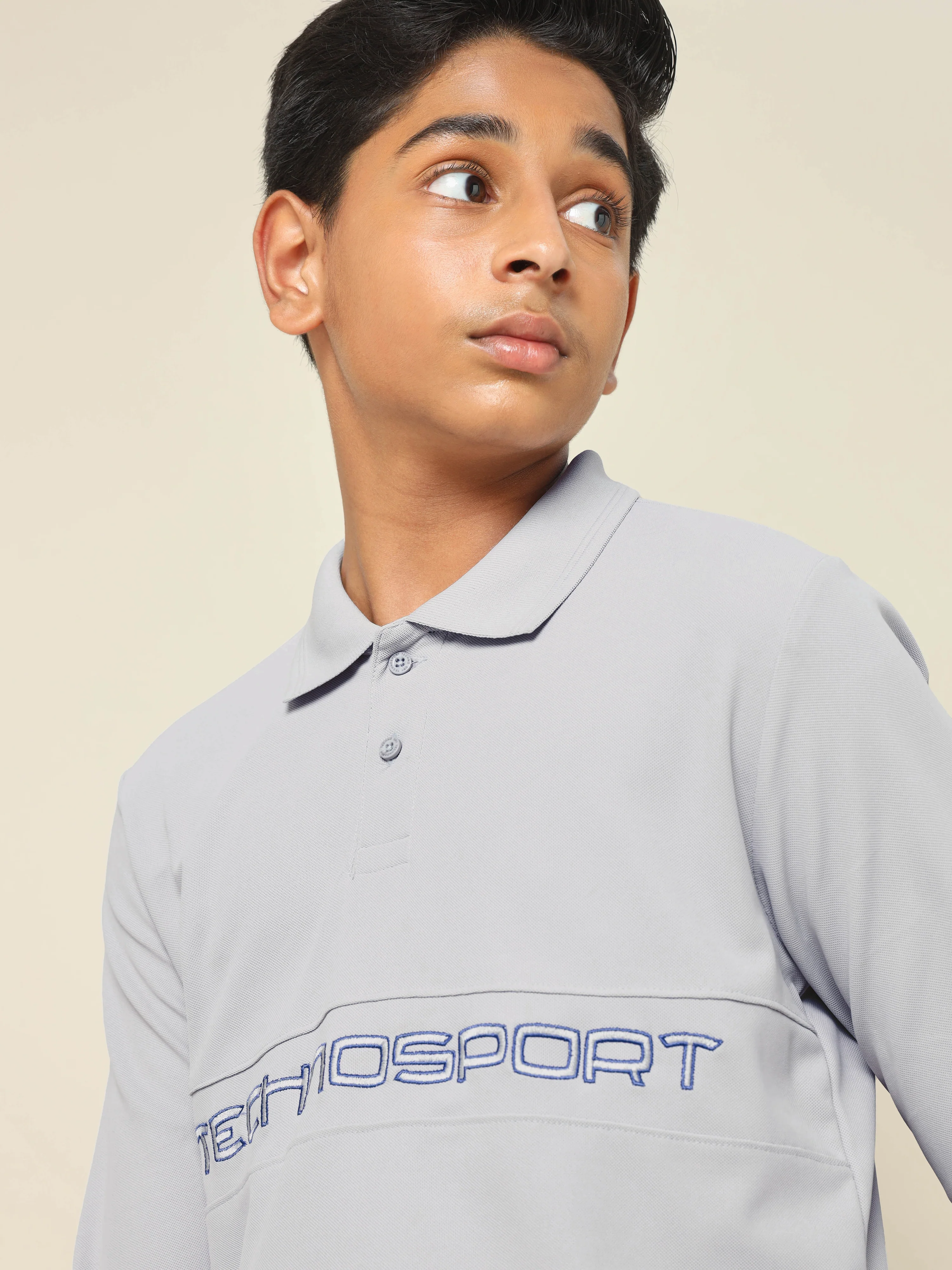 Boys Printed Slim Fit Polo T-shirt with MATPIQ - Image 6
