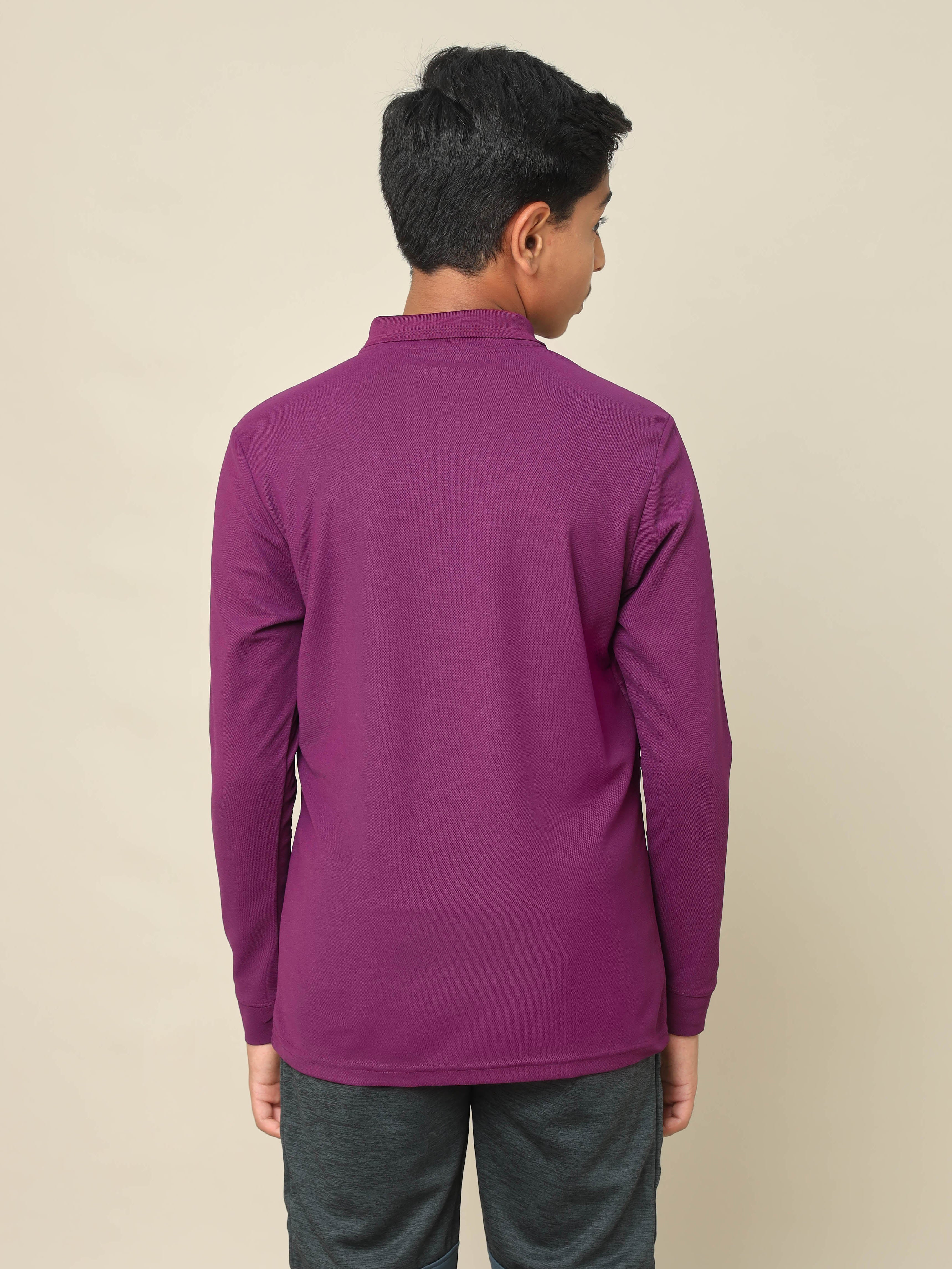 Boys Printed Slim Fit Polo T-shirt with MATPIQ - Image 3