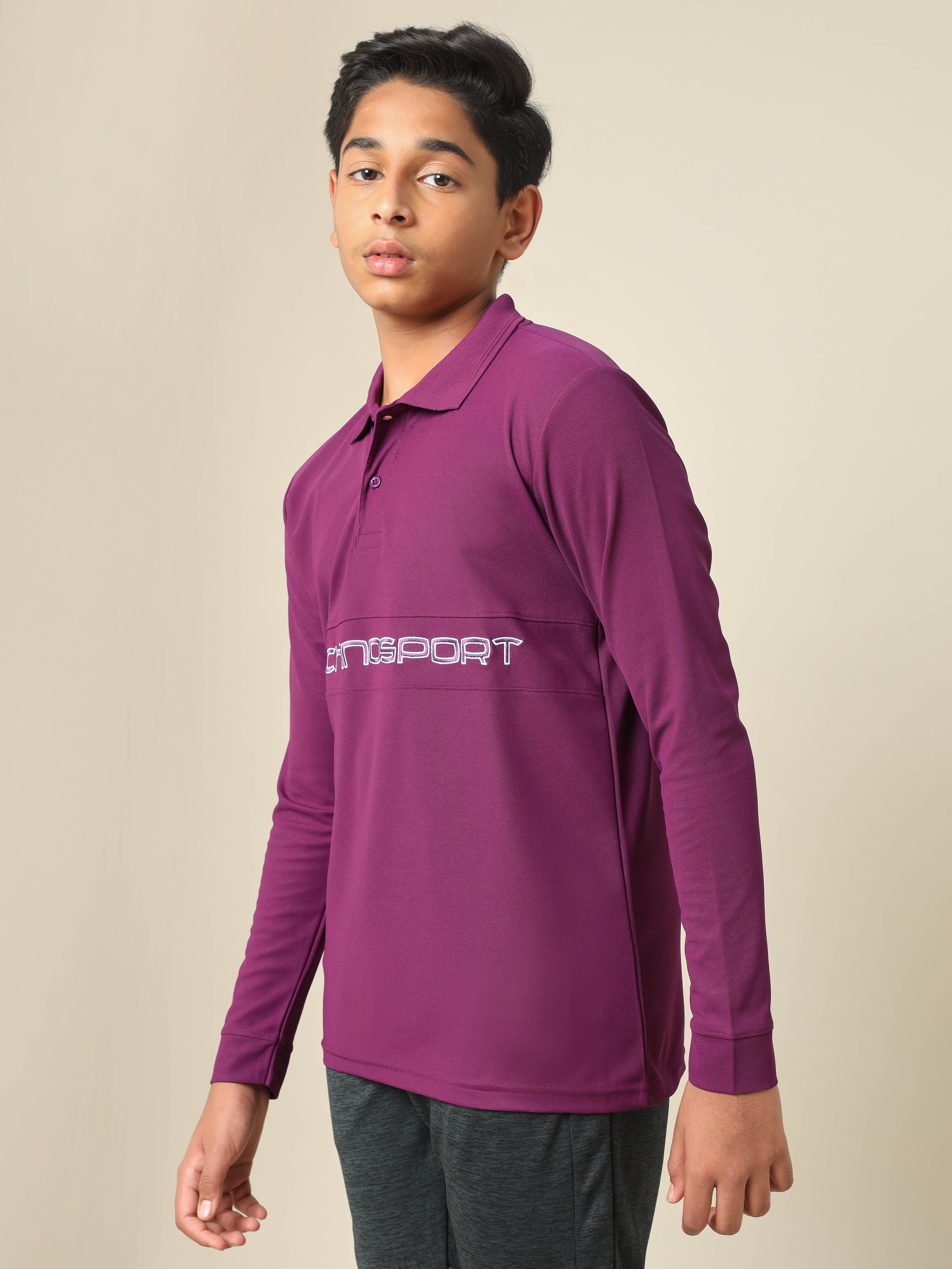 Boys Printed Slim Fit Polo T-shirt with MATPIQ - Image 4