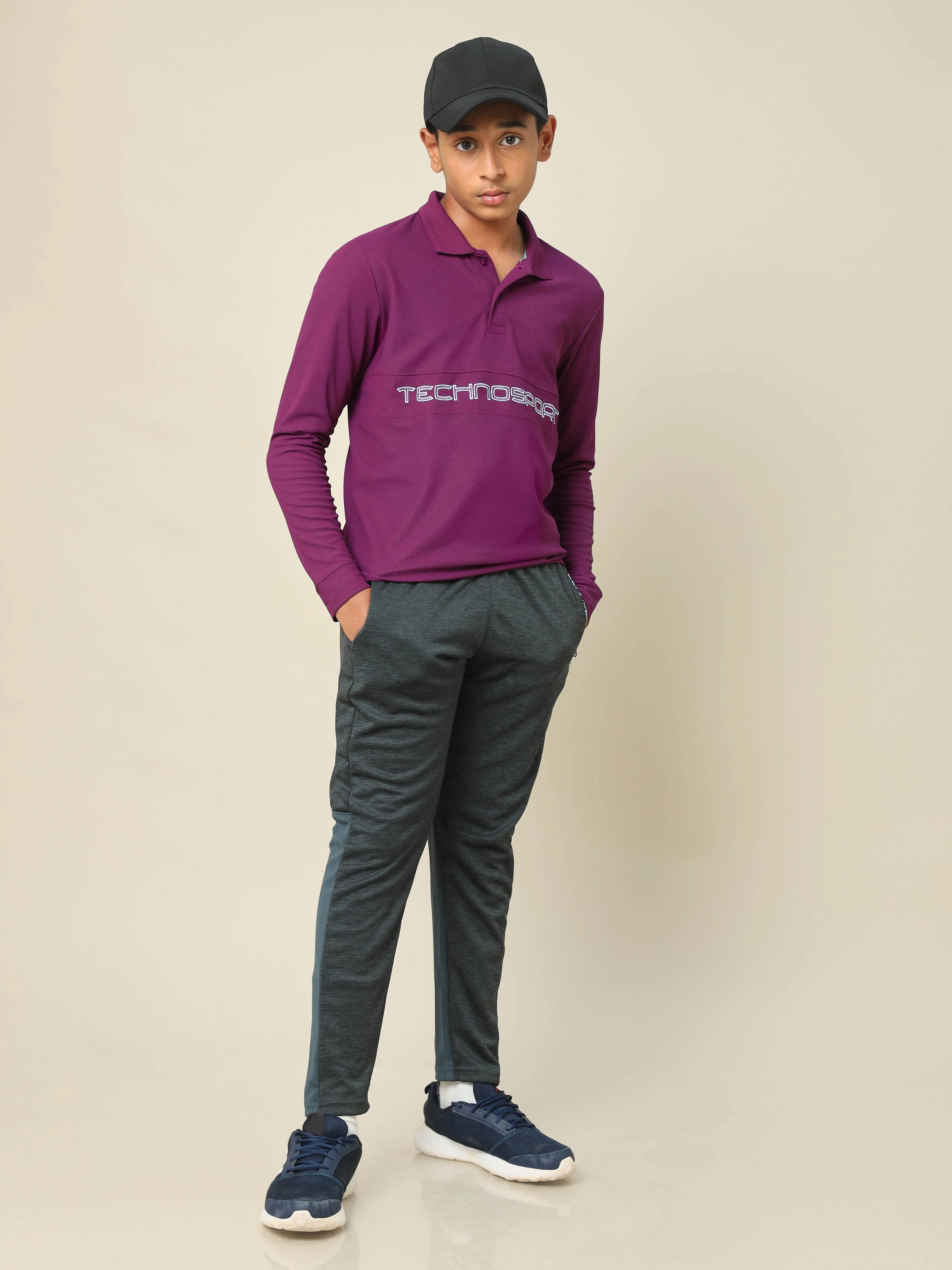Boys Printed Slim Fit Polo T-shirt with MATPIQ - Image 5