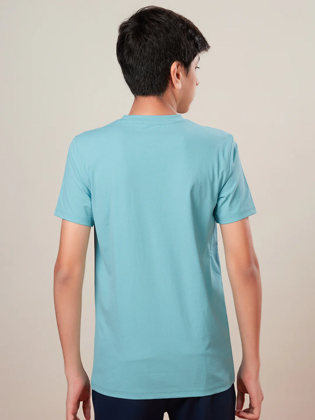 Boys Printed Slim Fit Round Neck Sports T-shirt with COTFLEX - Image 2