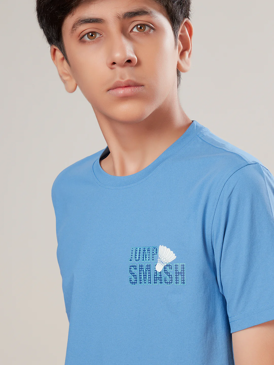 Boys Printed Slim Fit Round Neck Sports T-shirt with COTFLEX - Image 6