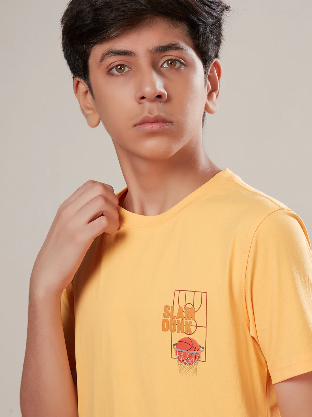 Boys Printed Slim Fit Round Neck Sports T-shirt with COTFLEX - Image 6