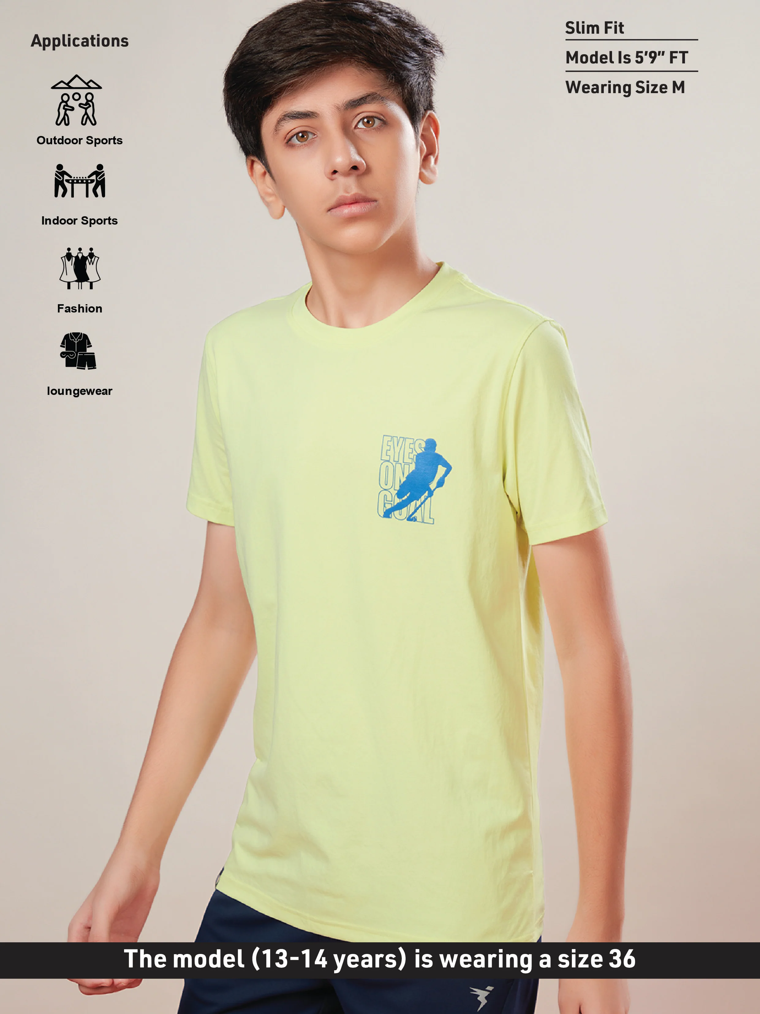 Boys Printed Slim Fit Round Neck Sports T-shirt with COTFLEX - Image 4