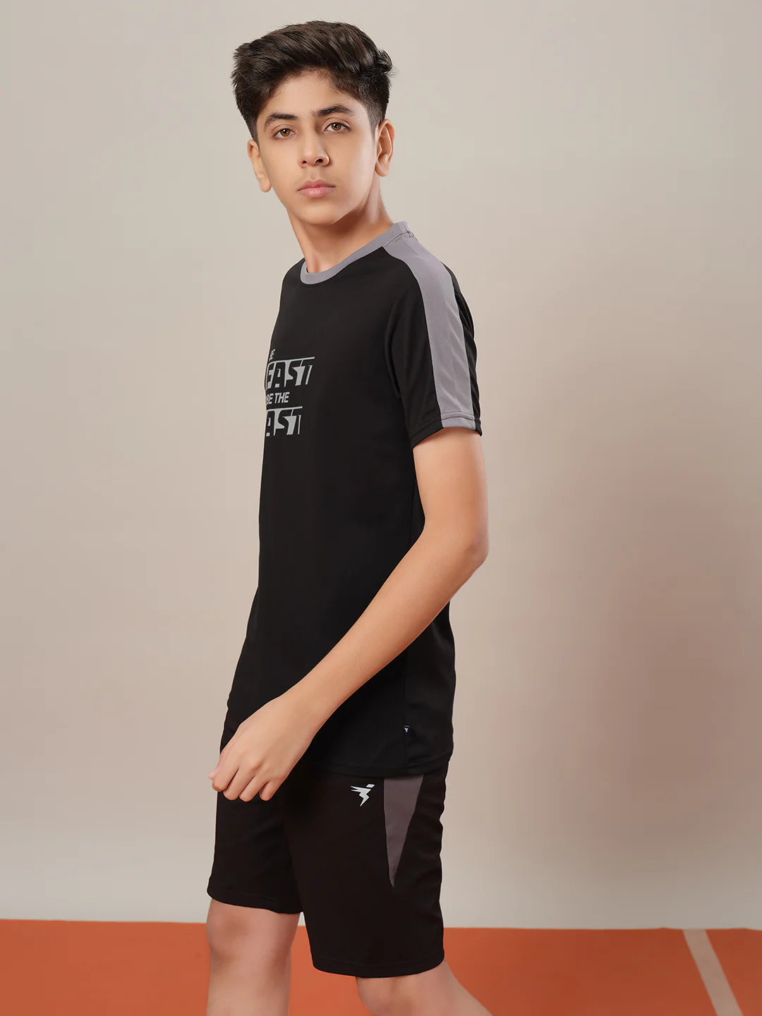 Boys Printed Slim Fit Round Neck Sports T-shirt with TECHNO DRY - Image 4