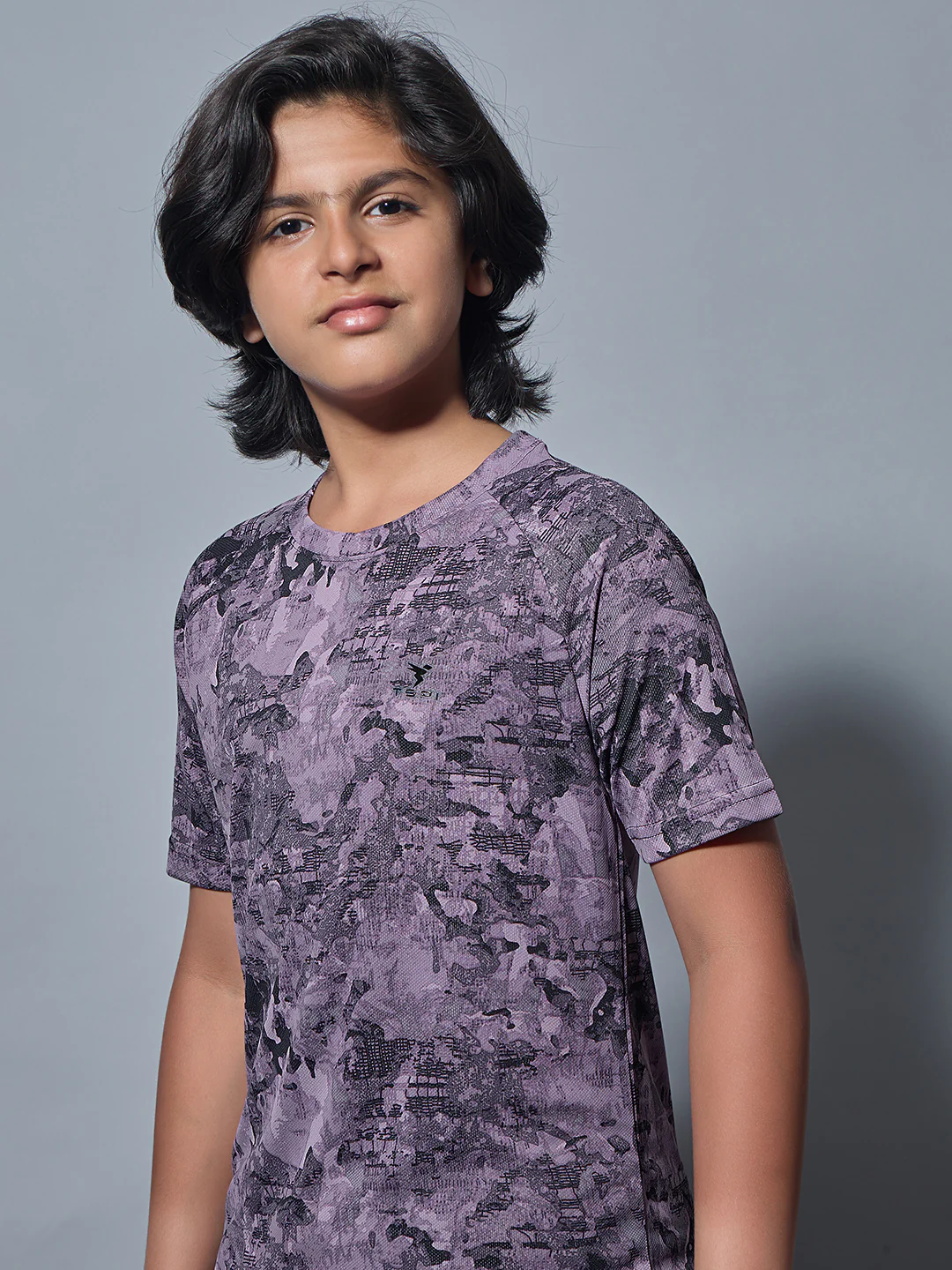 Boys Printed Slim Fit Round Neck Sports T-shirt with TECHNOCOOL+ - Image 6