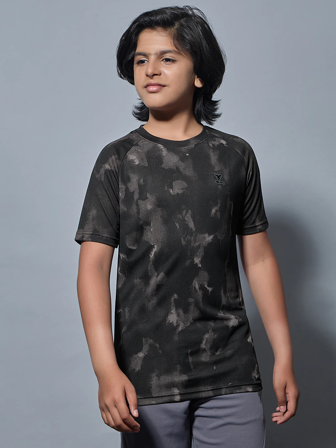Boys Printed Slim Fit Round Neck Sports T-shirt with TECHNOCOOL+ - Image 2