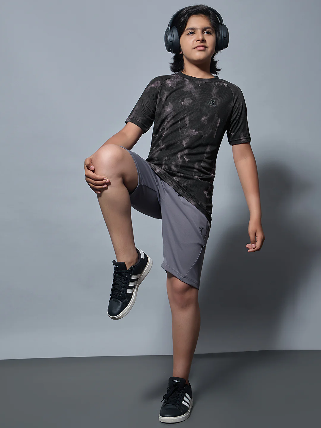 Boys Printed Slim Fit Round Neck Sports T-shirt with TECHNOCOOL+ - Image 5