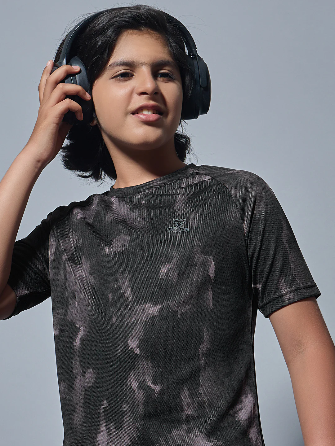 Boys Printed Slim Fit Round Neck Sports T-shirt with TECHNOCOOL+ - Image 6
