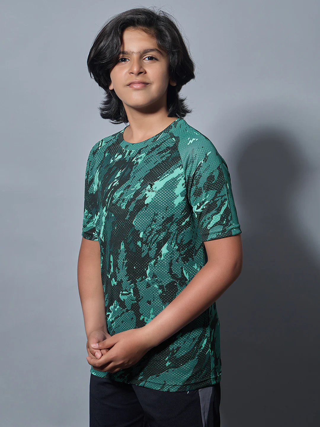 Boys Printed Slim Fit Round Neck Sports T-shirt with TECHNOCOOL+ - Image 4