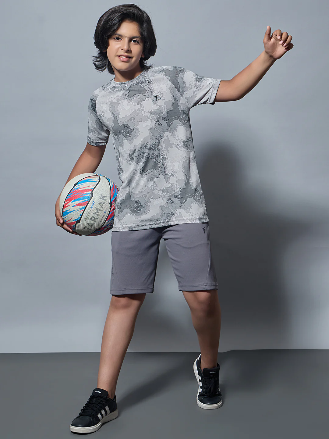 Boys Printed Slim Fit Round Neck Sports T-shirt with TECHNOCOOL+ - Image 4