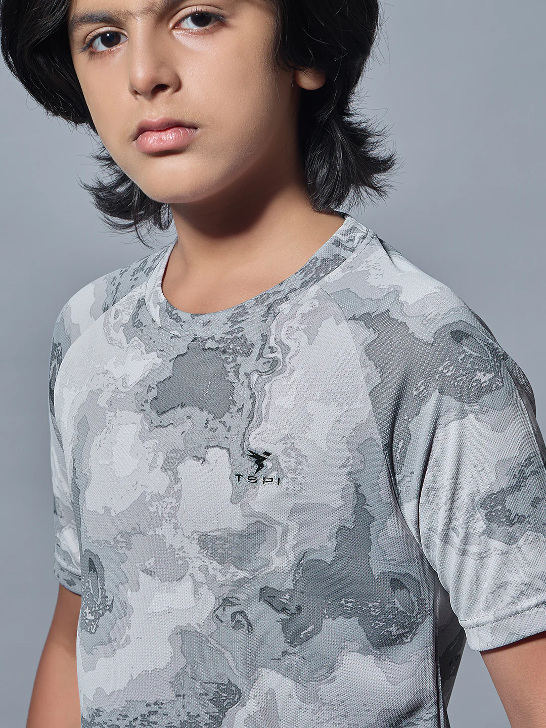 Boys Printed Slim Fit Round Neck Sports T-shirt with TECHNOCOOL+ - Image 5