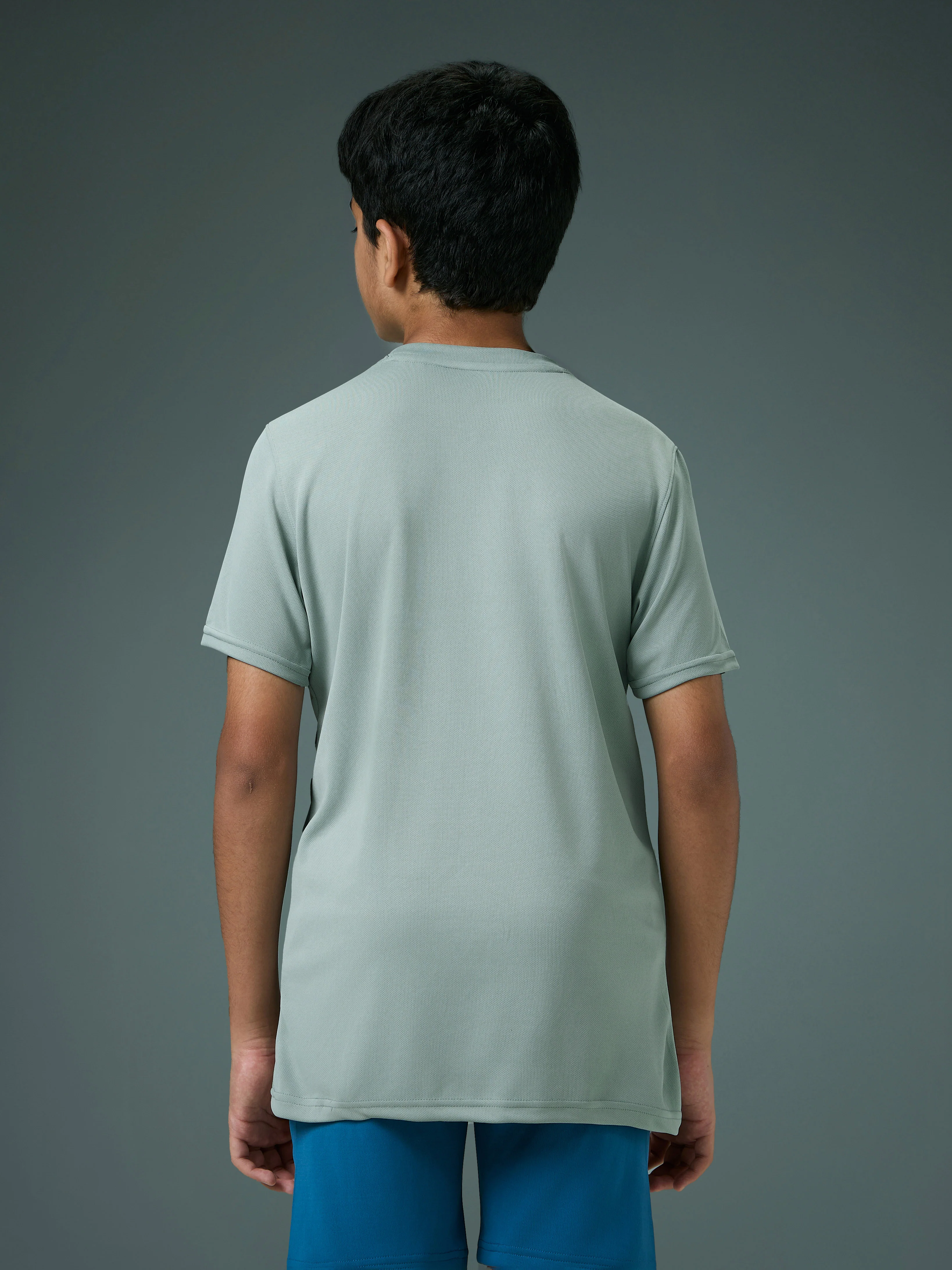 Boys Printed Slim Fit Round Neck Sports T-shirt with TECHNOCOOL+ - Image 3
