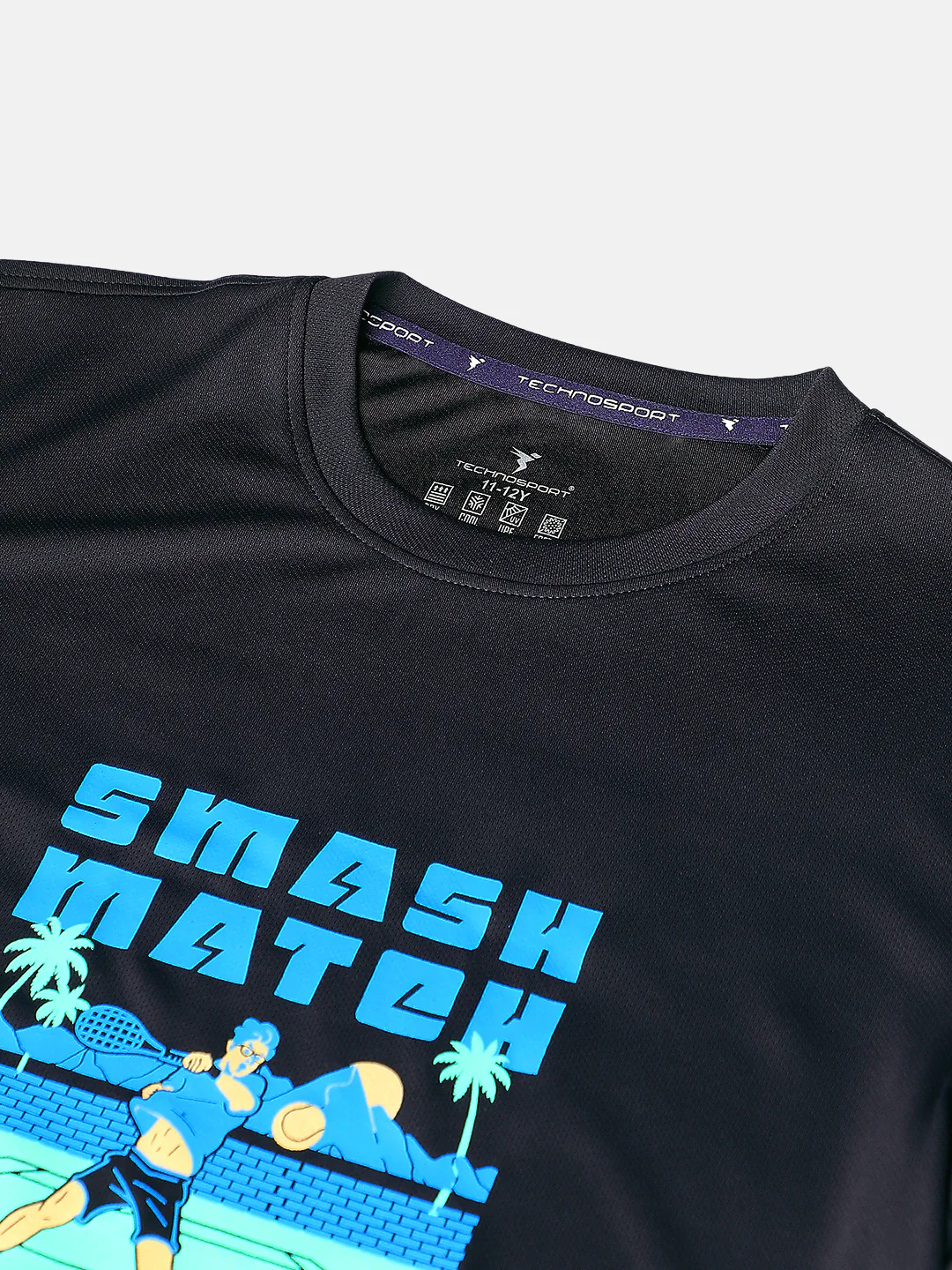 Boys Printed Slim Fit Round Neck Sports T-shirt with TECHNOCOOL+ - Image 7