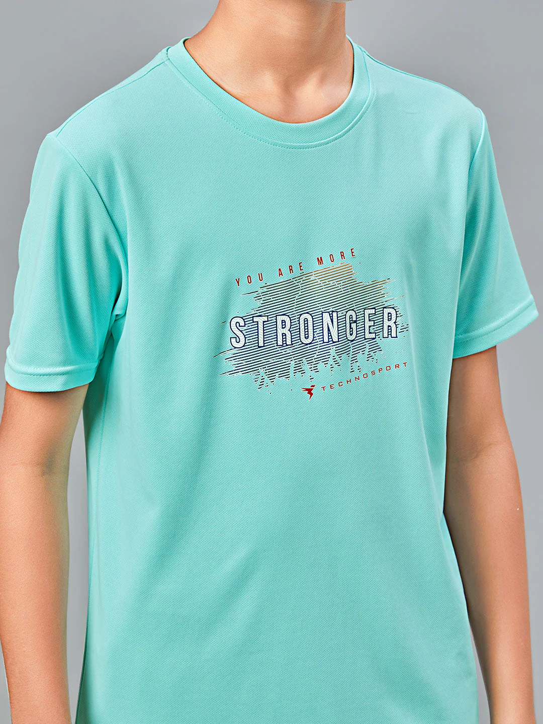 Boys Printed Slim Fit Round Neck Sports T-shirt with TECHNOCOOL+ - Image 6