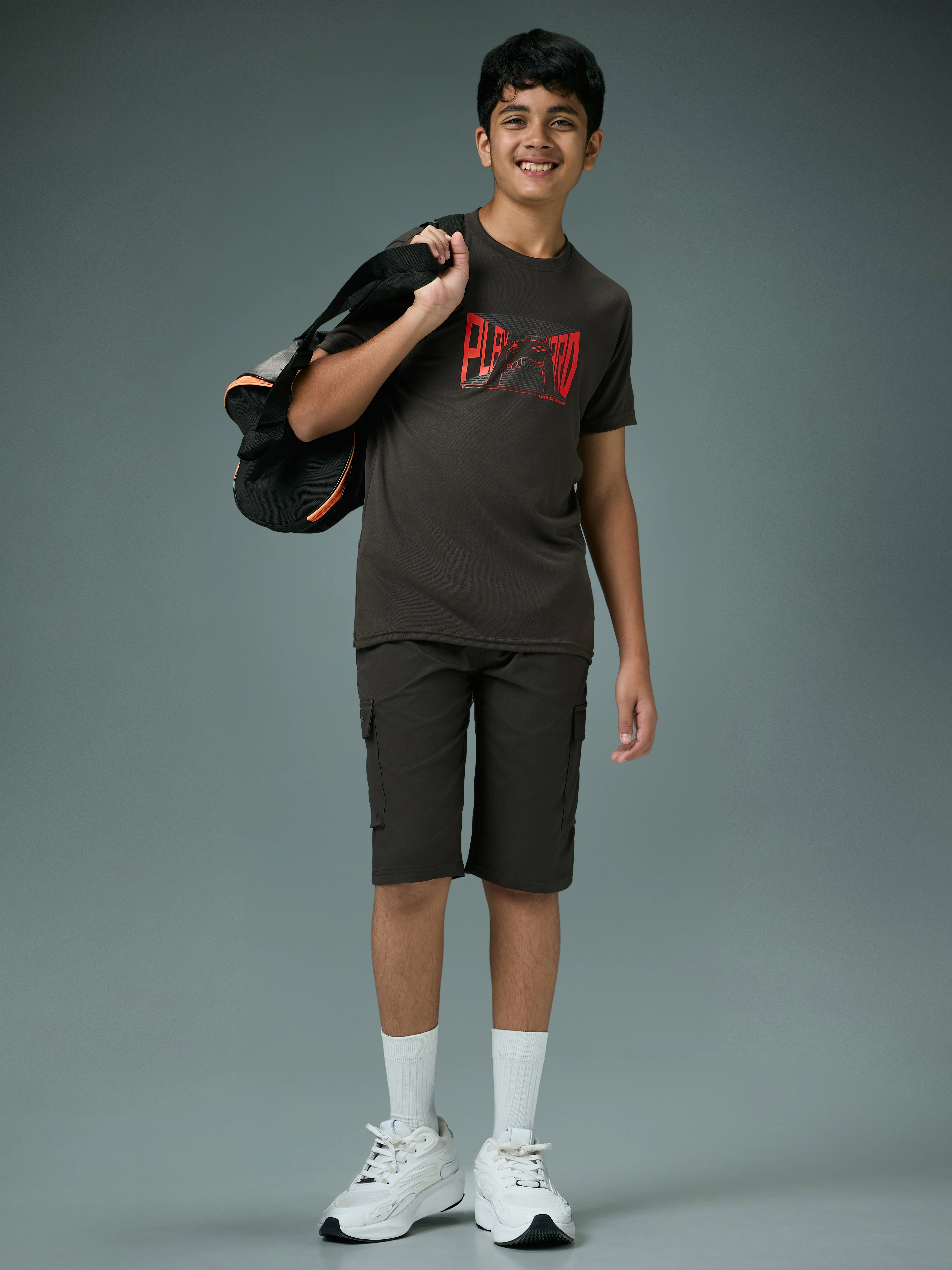 Boys Printed Slim Fit Round Neck Sports T-shirt with TECHNOCOOL+ - Image 5