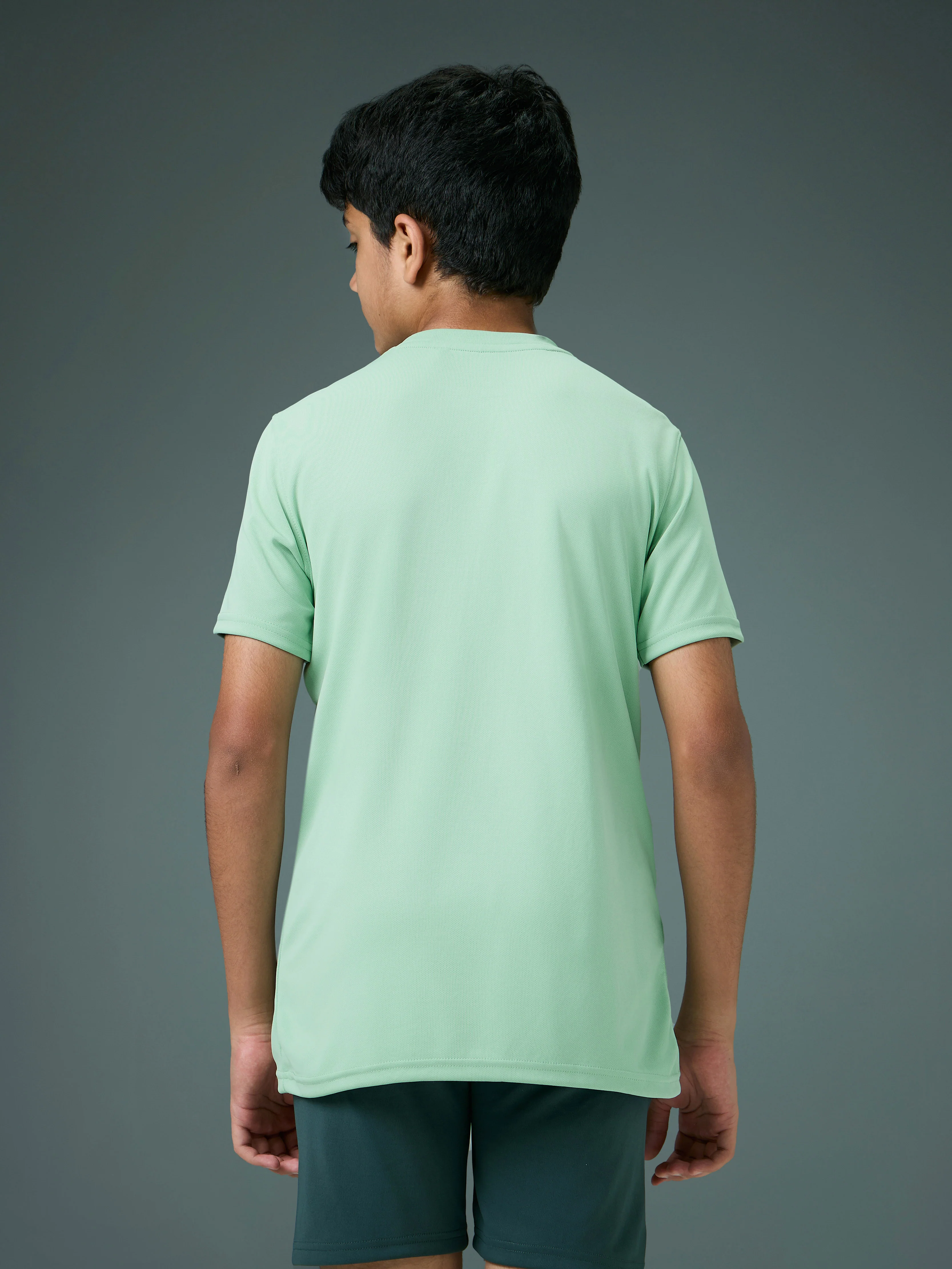Boys Printed Slim Fit Round Neck Sports T-shirt with TECHNOCOOL+ - Image 3
