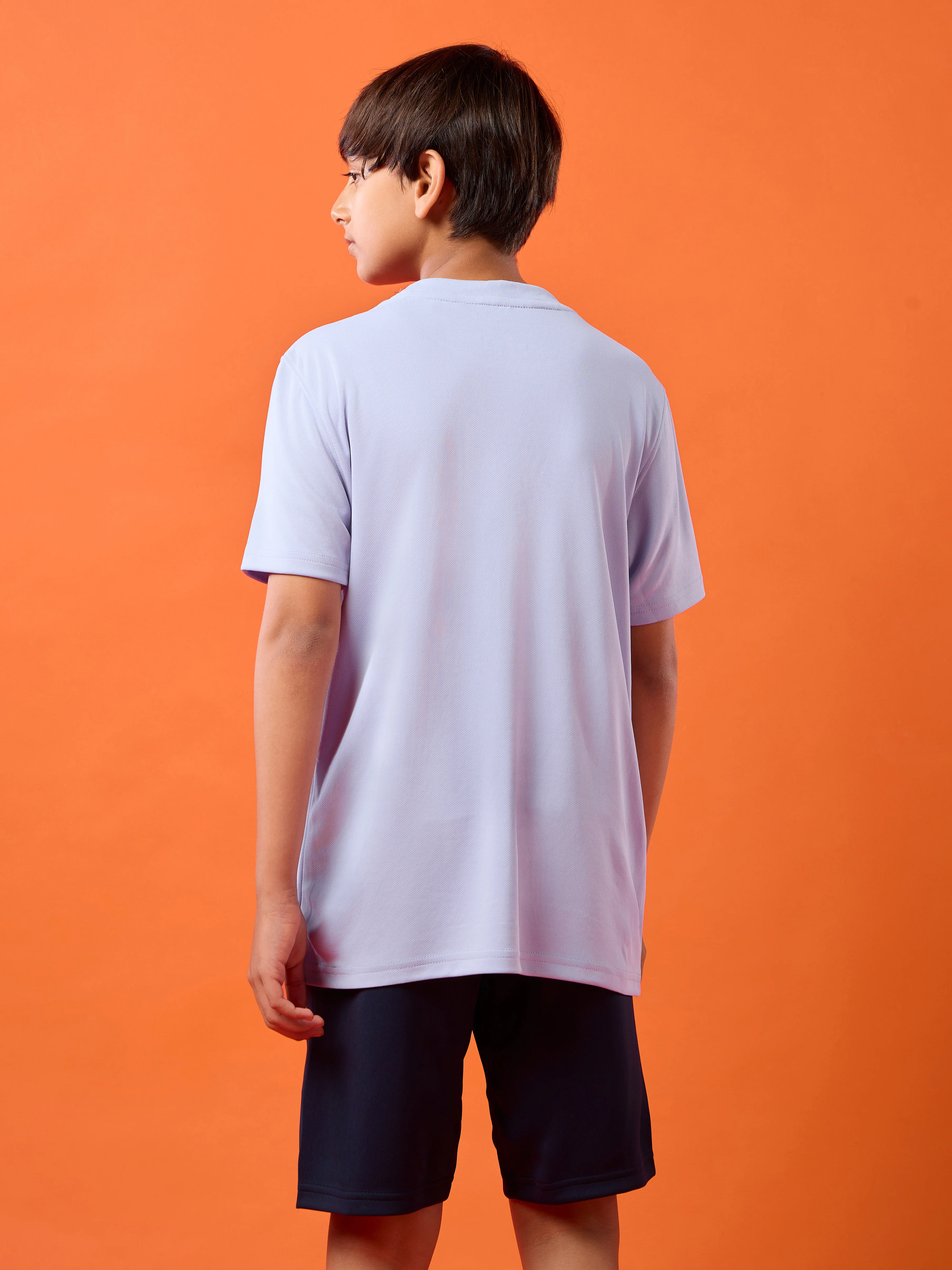 Boys Printed Slim Fit Round Neck Sports T-shirt with TECHNOCOOL+ - Image 3