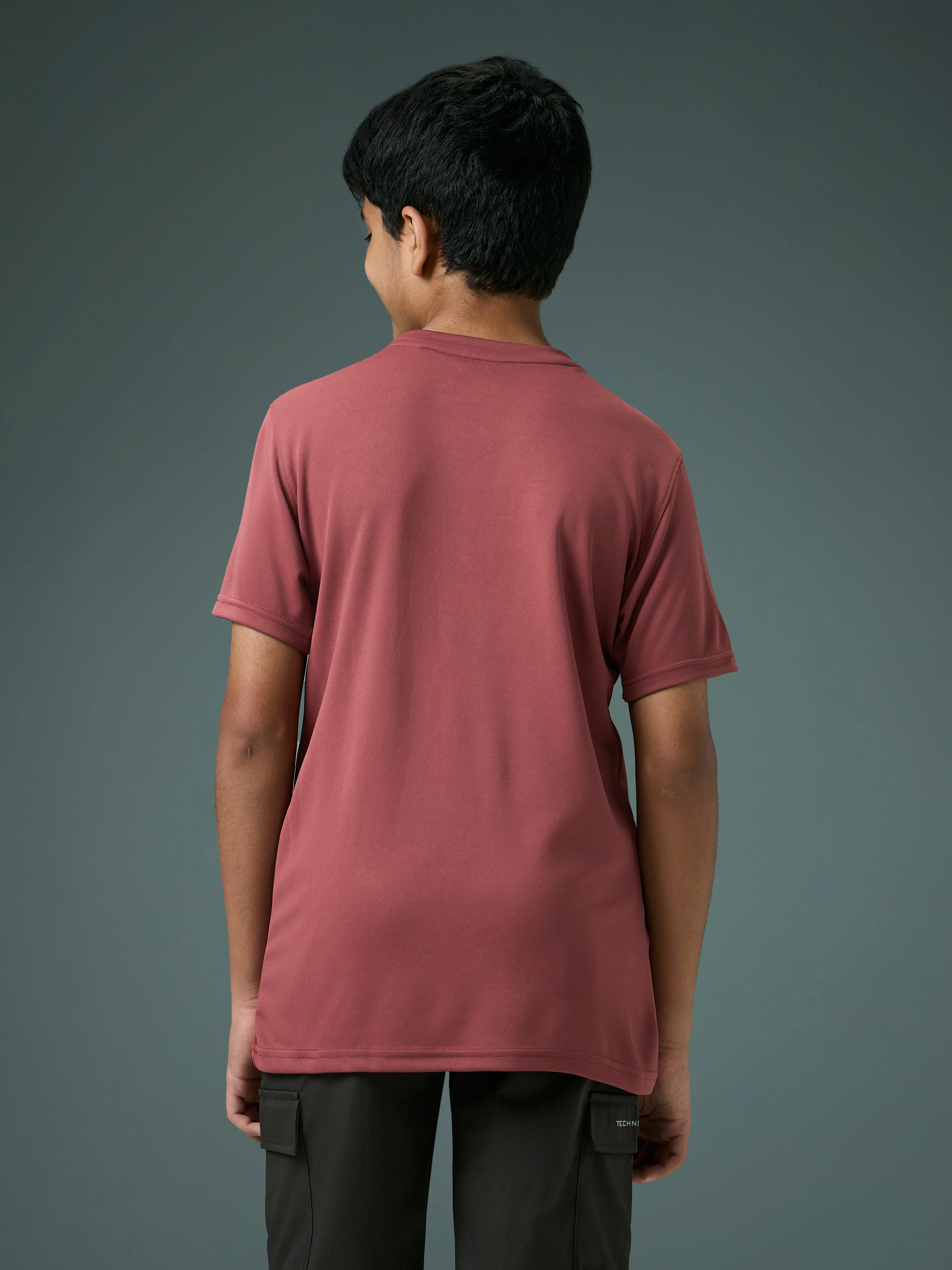 Boys Printed Slim Fit Round Neck Sports T-shirt with TECHNOCOOL+ - Image 3