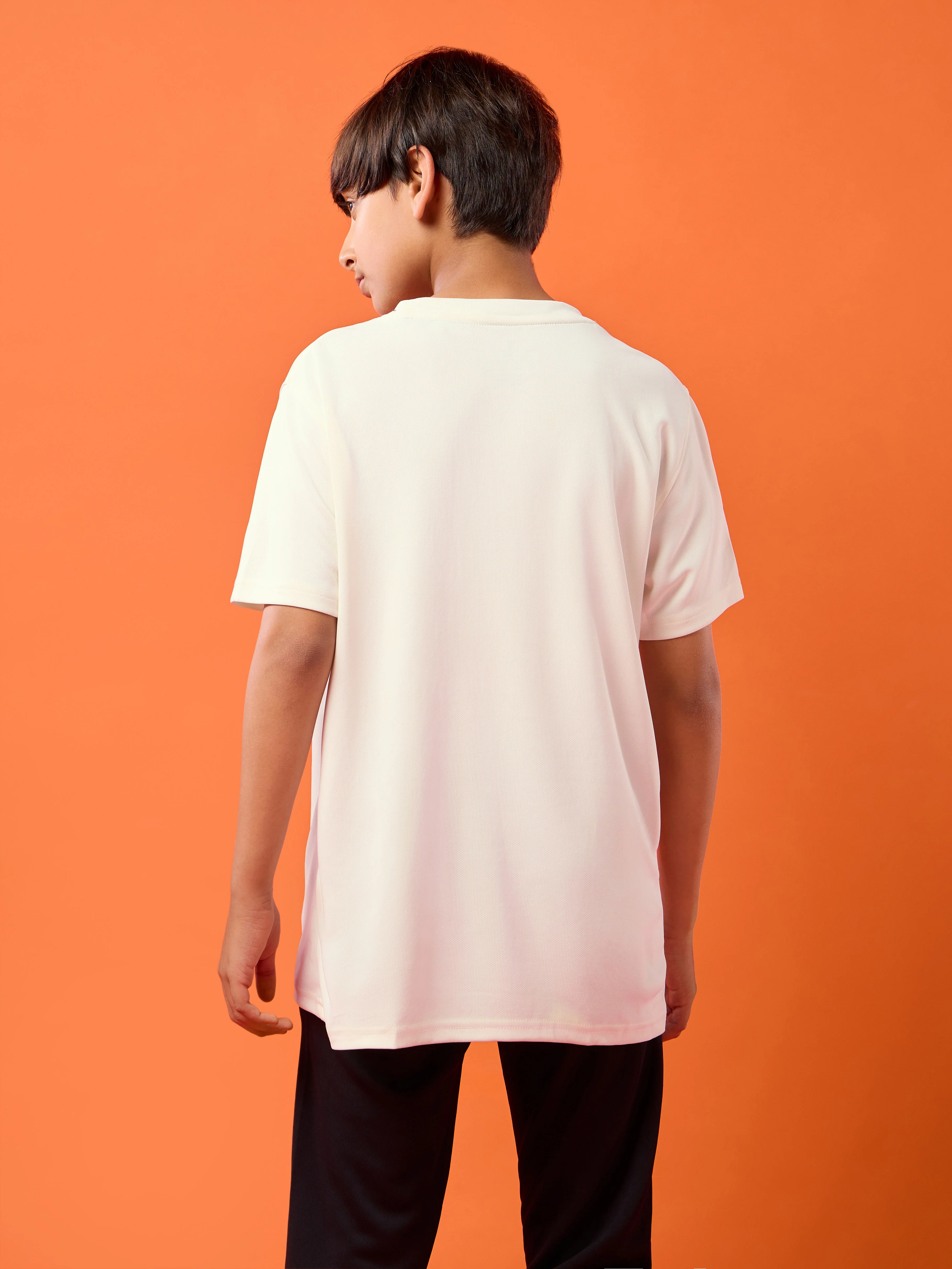 Boys Printed Slim Fit Round Neck Sports T-shirt with TECHNOCOOL+ - Image 3