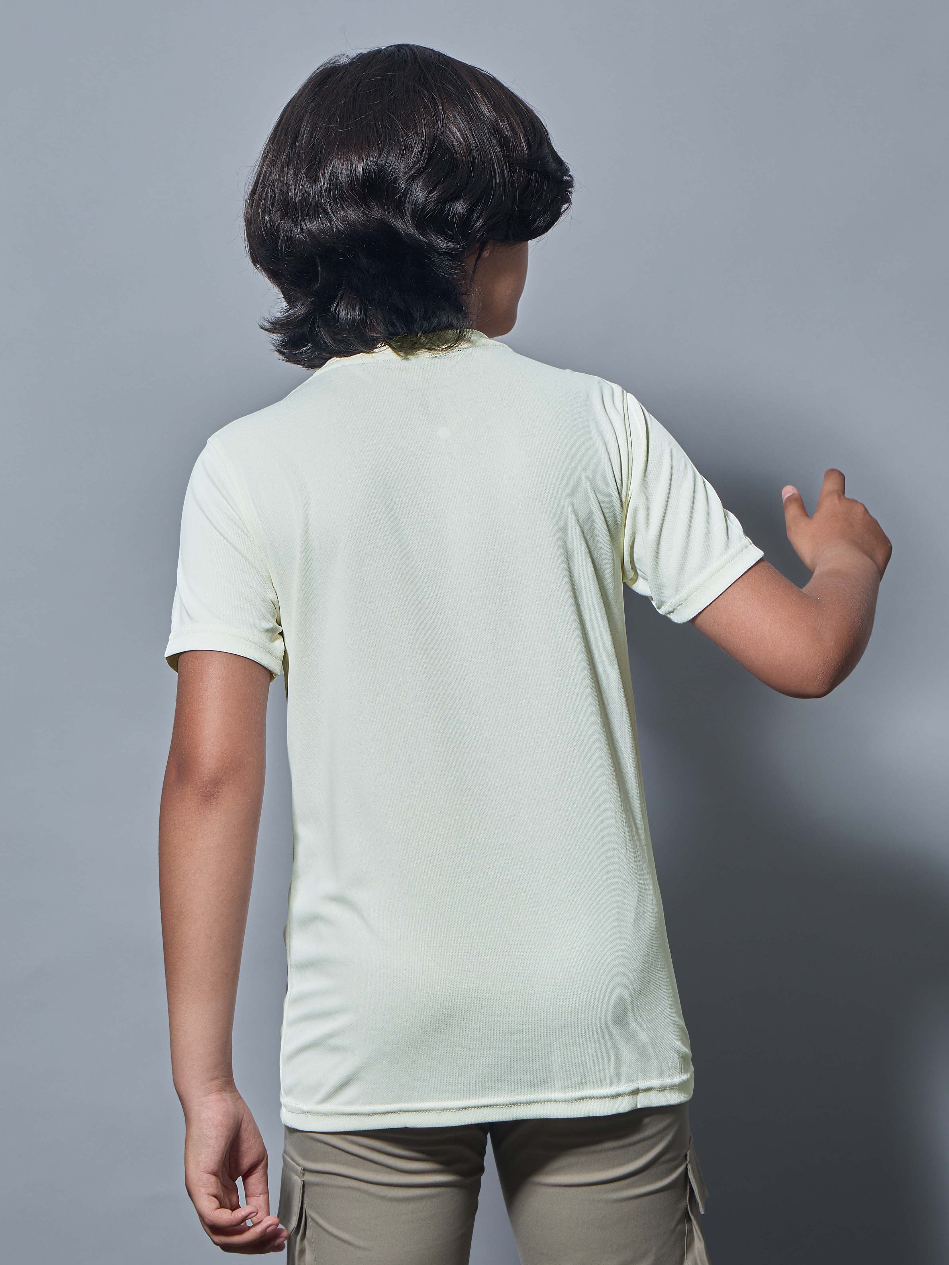 Boys Printed Slim Fit Round Neck Sports T-shirt with TECHNOCOOL+ - Image 2