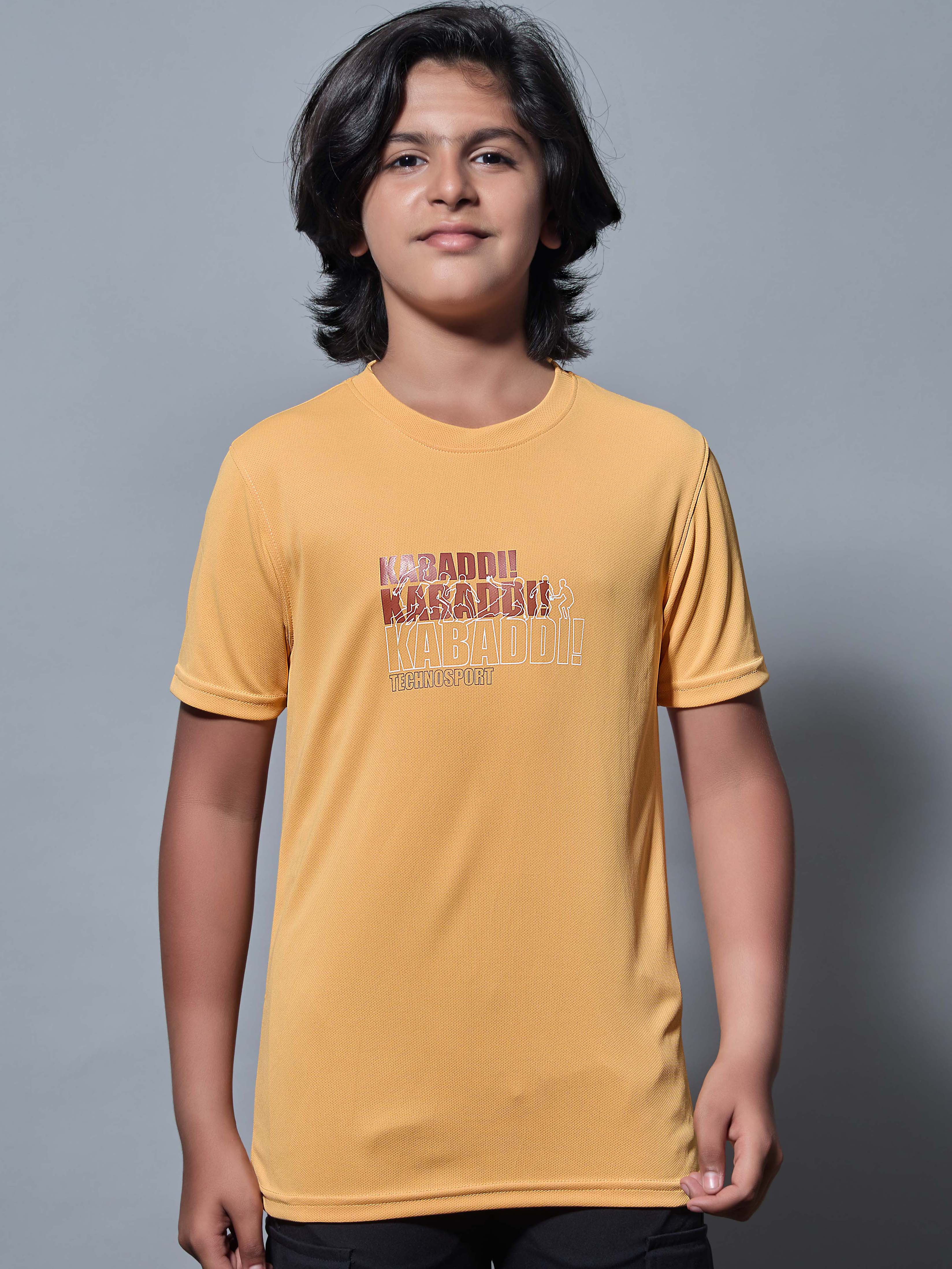 Boys Printed Slim Fit Round Neck Sports T-shirt with TECHNOCOOL+ - Image 2