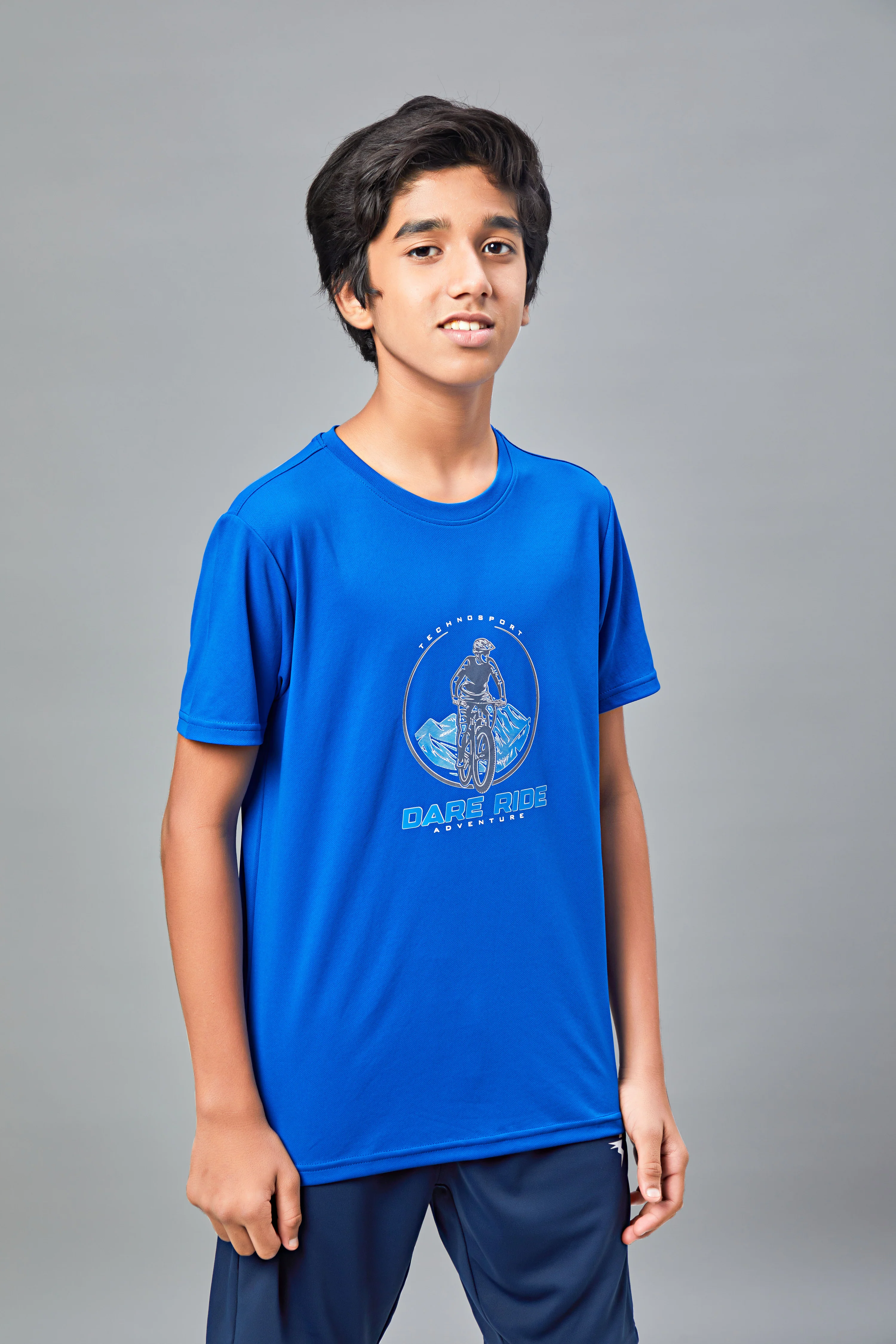 Boys Printed Slim Fit Round Neck Sports T-shirt with TECHNOCOOL+ - Image 4