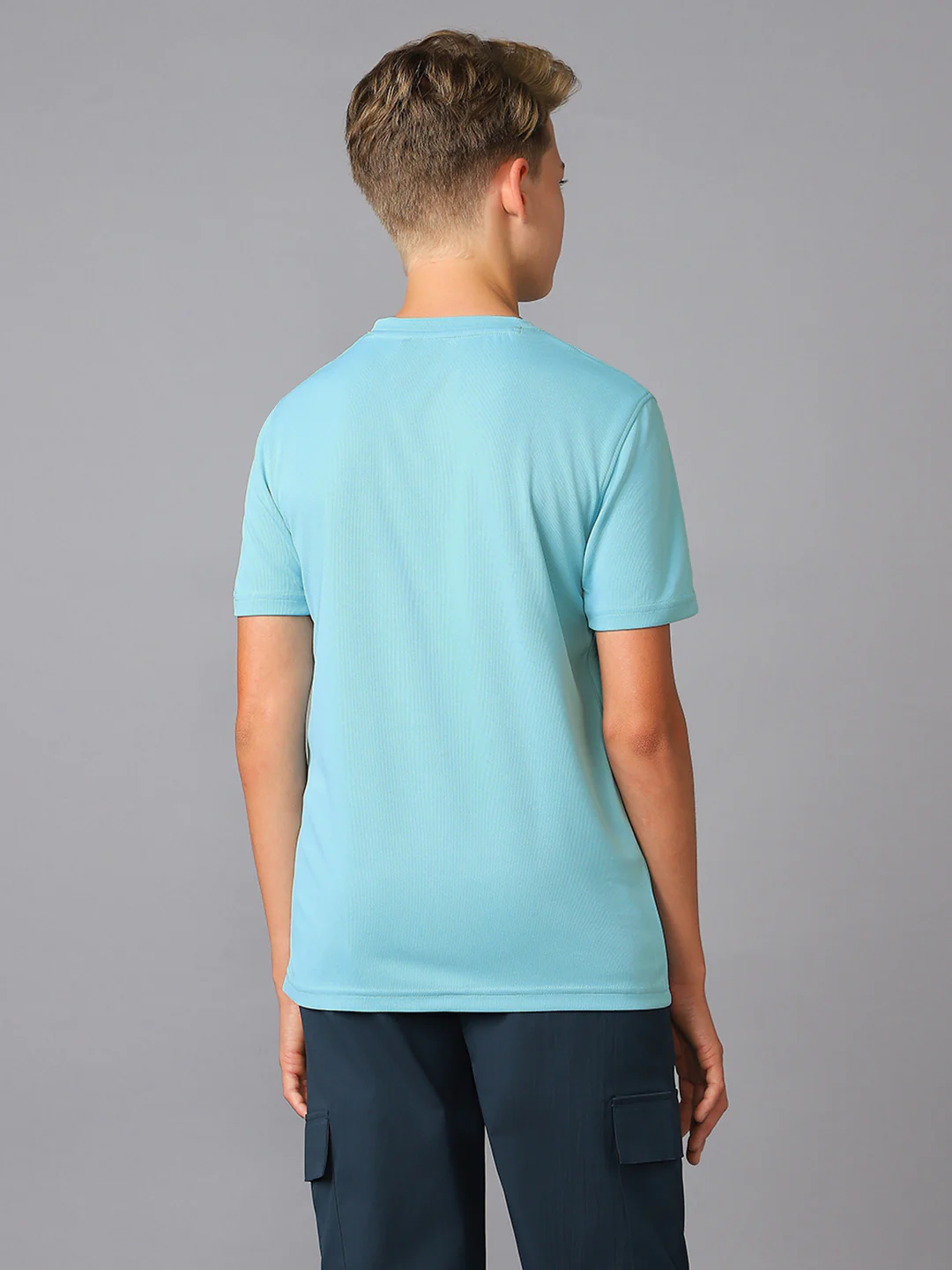 Boys Printed Slim Fit Round Neck Sports T-shirt with TECHNOCOOL+ - Image 3