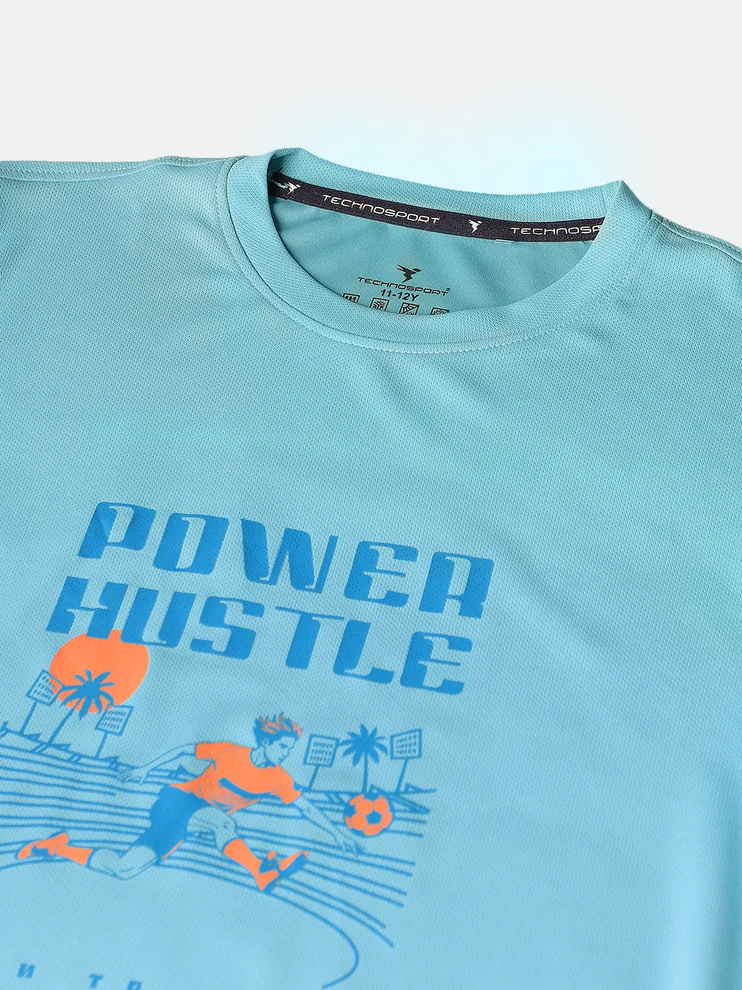 Boys Printed Slim Fit Round Neck Sports T-shirt with TECHNOCOOL+ - Image 7