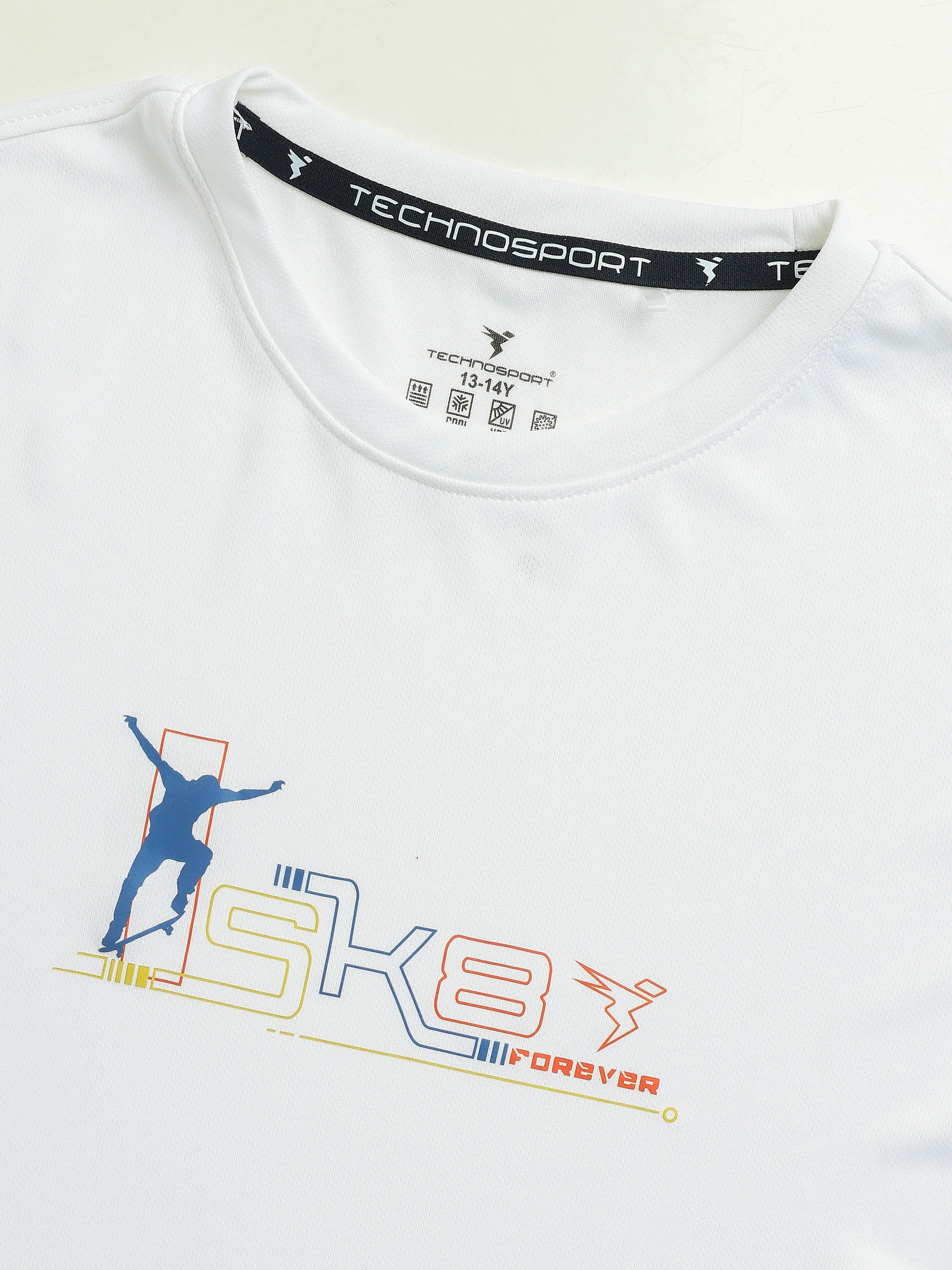Boys Printed Slim Fit Round Neck Sports T-shirt with TECHNOCOOL+ - Image 7