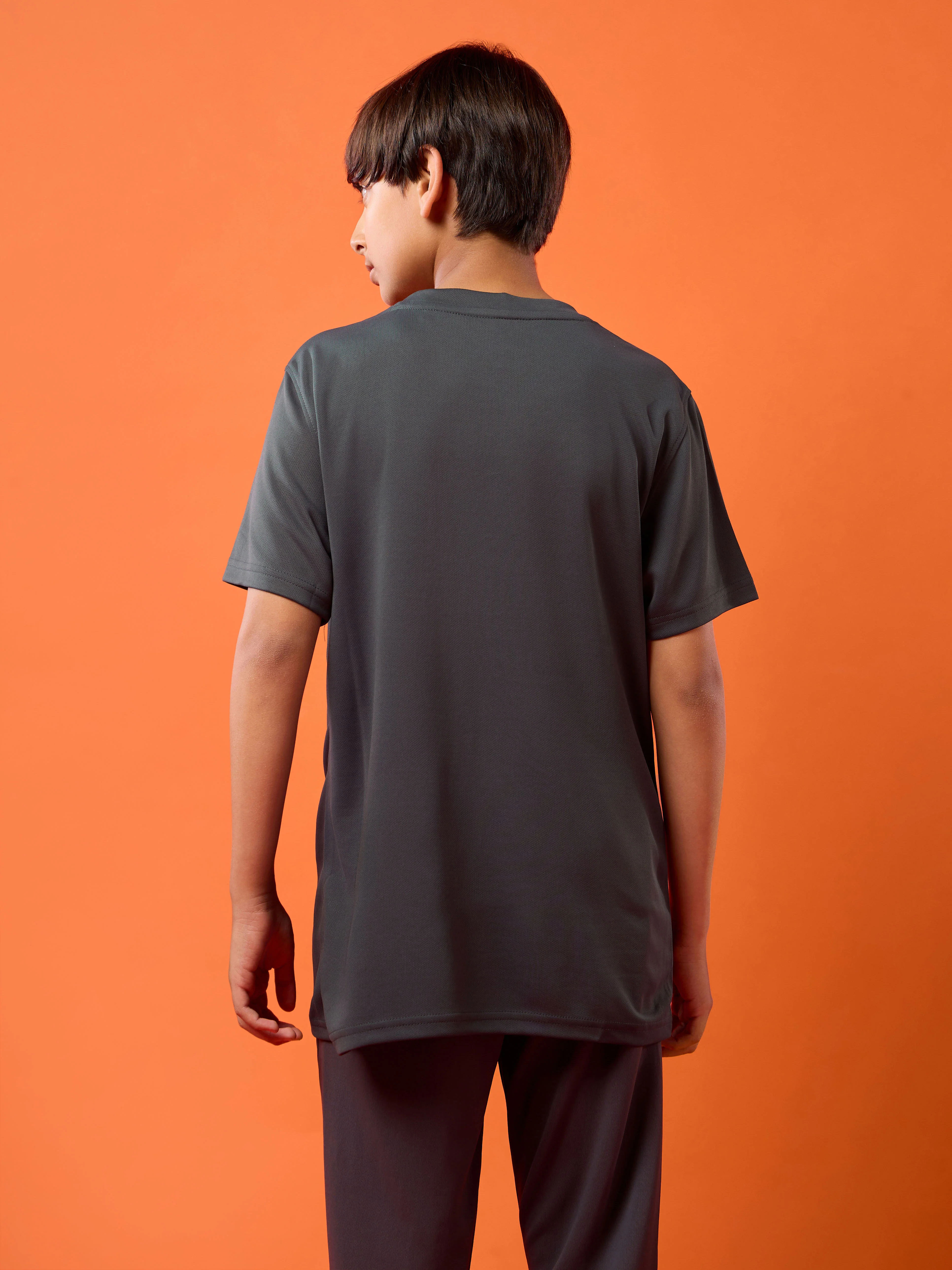 Boys Printed Slim Fit Round Neck Sports T-shirt with TECHNOCOOL+ - Image 2