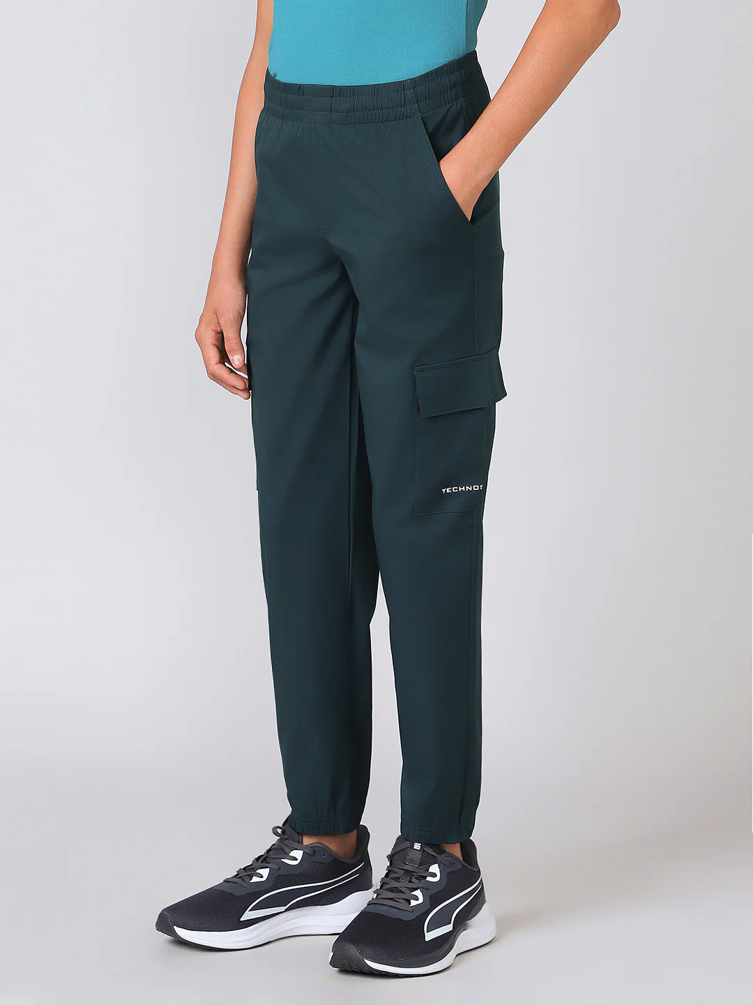 Boys Regular Fit Cargo Joggers with TS FLEXI - Image 4