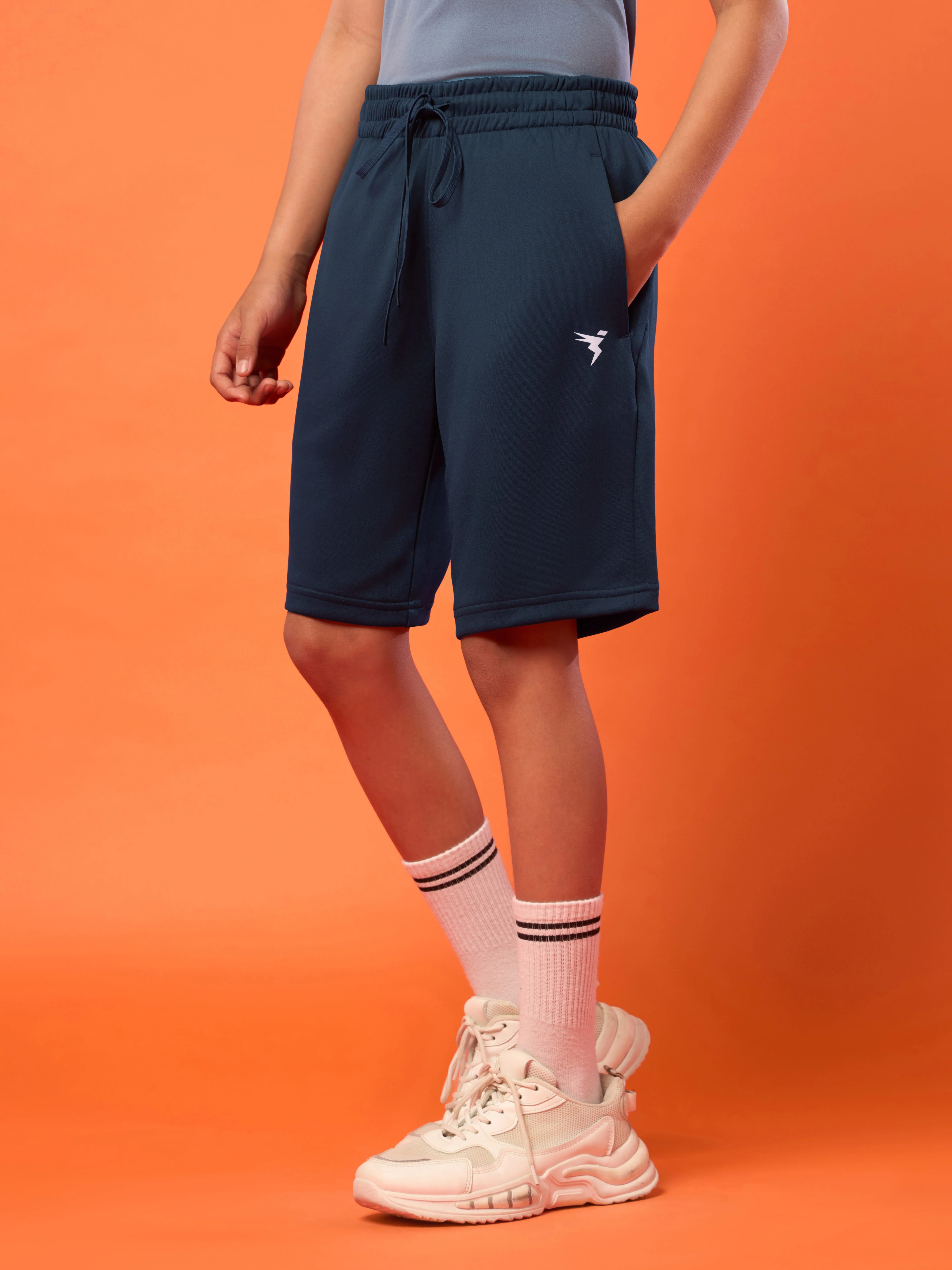Boys Slim Fit Sports Shorts with TECHNO DRY - Image 4