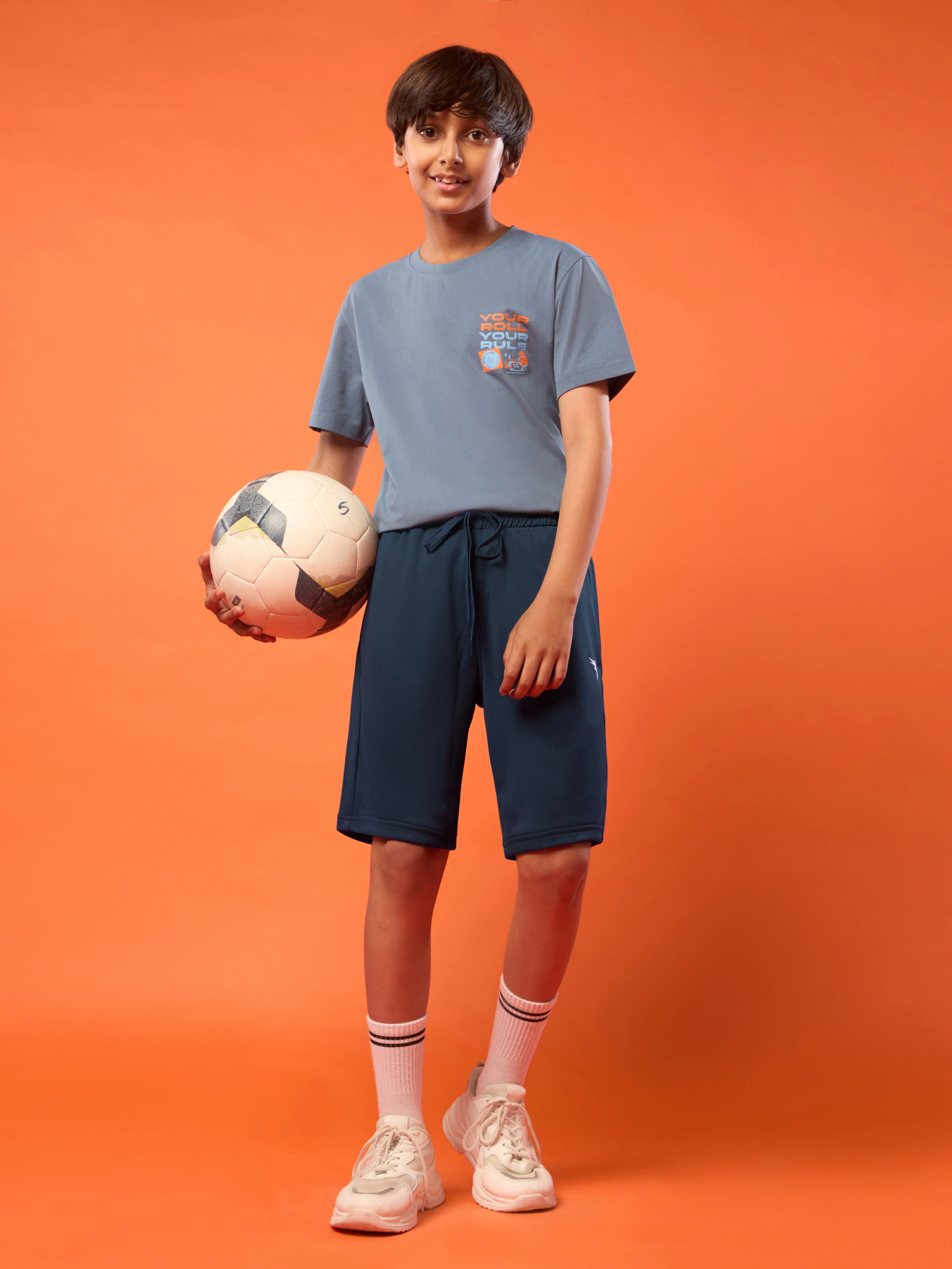 Boys Slim Fit Sports Shorts with TECHNO DRY - Image 6
