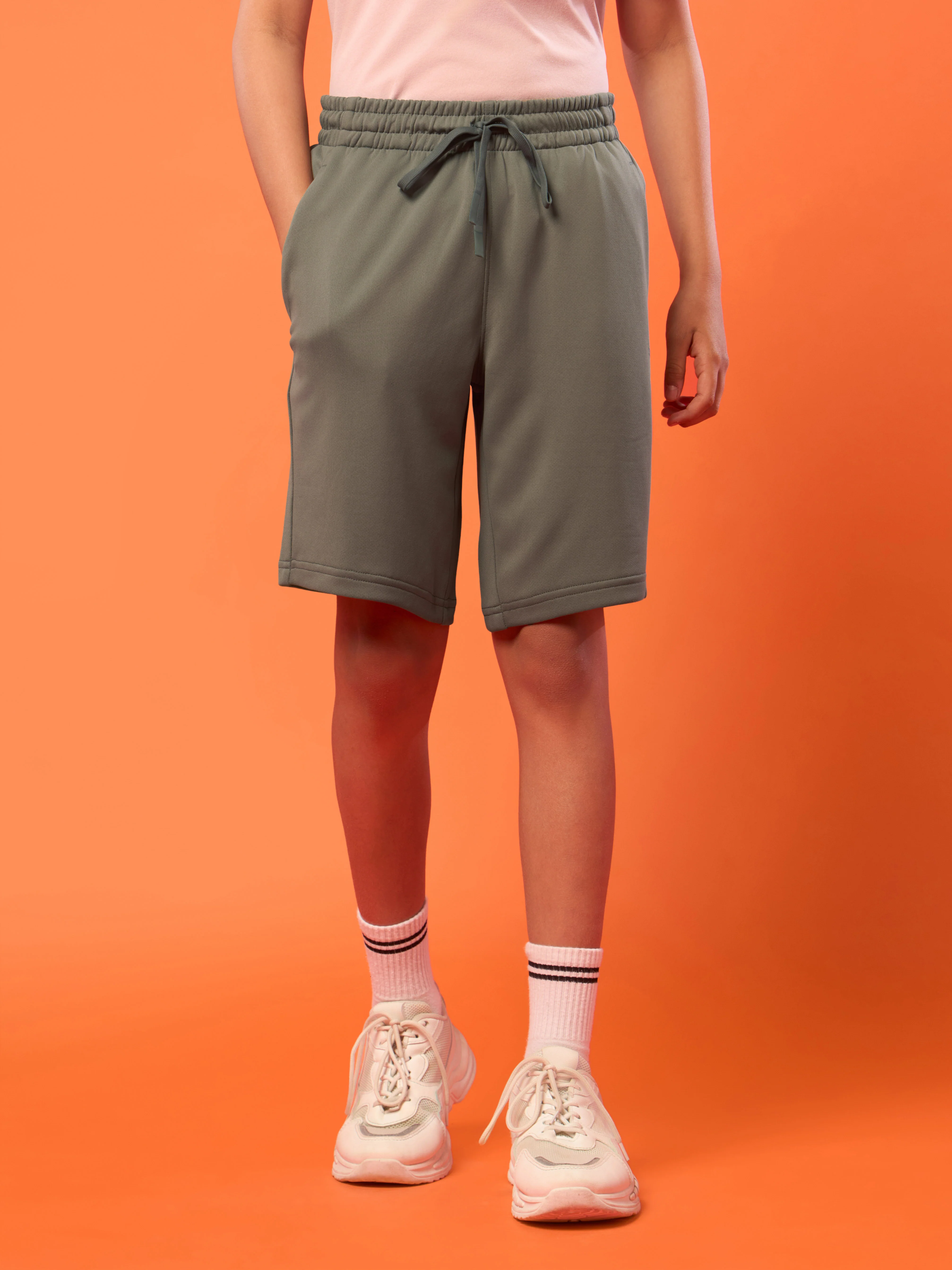 Boys Slim Fit Sports Shorts with TECHNO DRY - Image 2