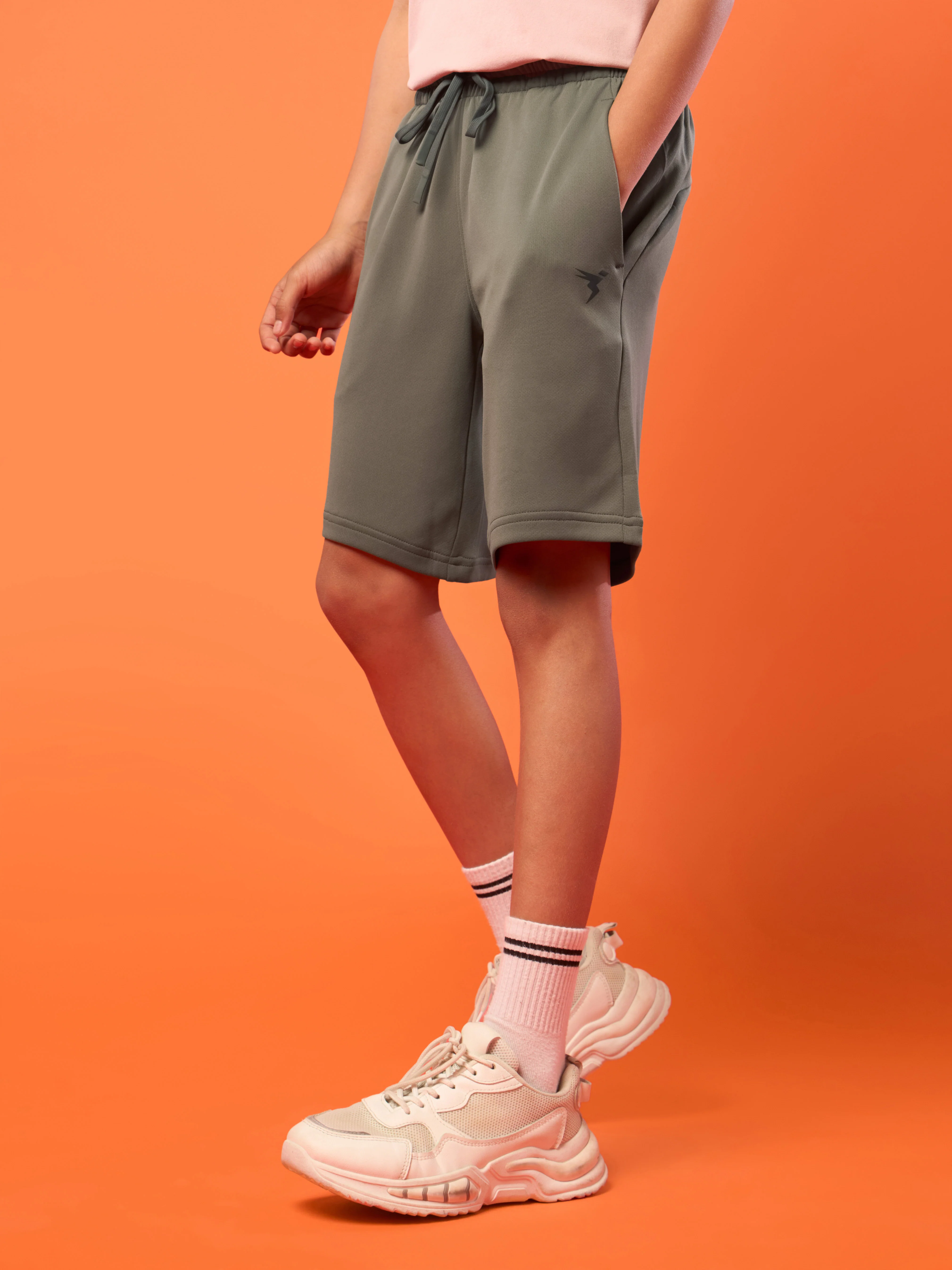 Boys Slim Fit Sports Shorts with TECHNO DRY - Image 4