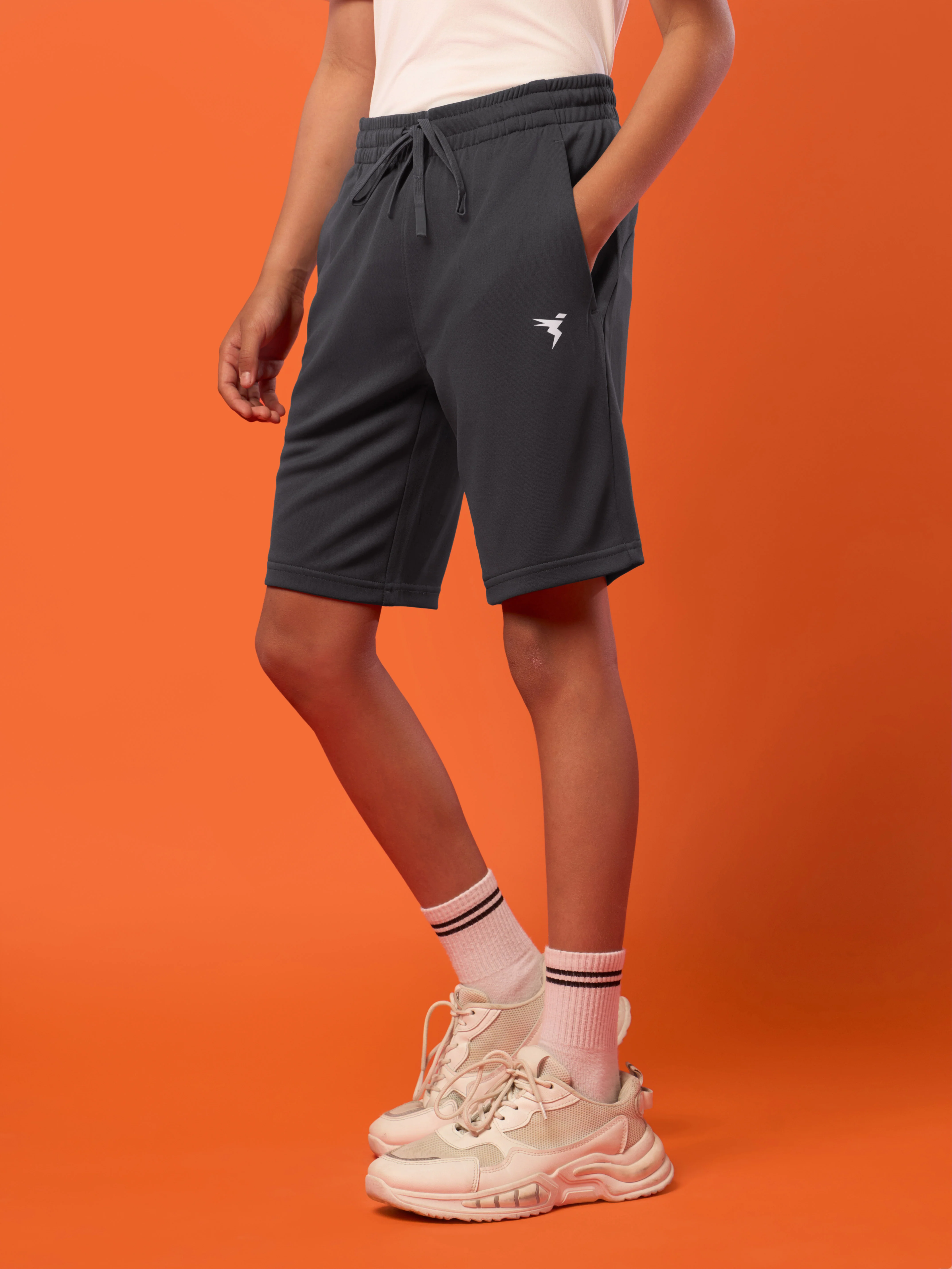 Boys Slim Fit Sports Shorts with TECHNO DRY - Image 4
