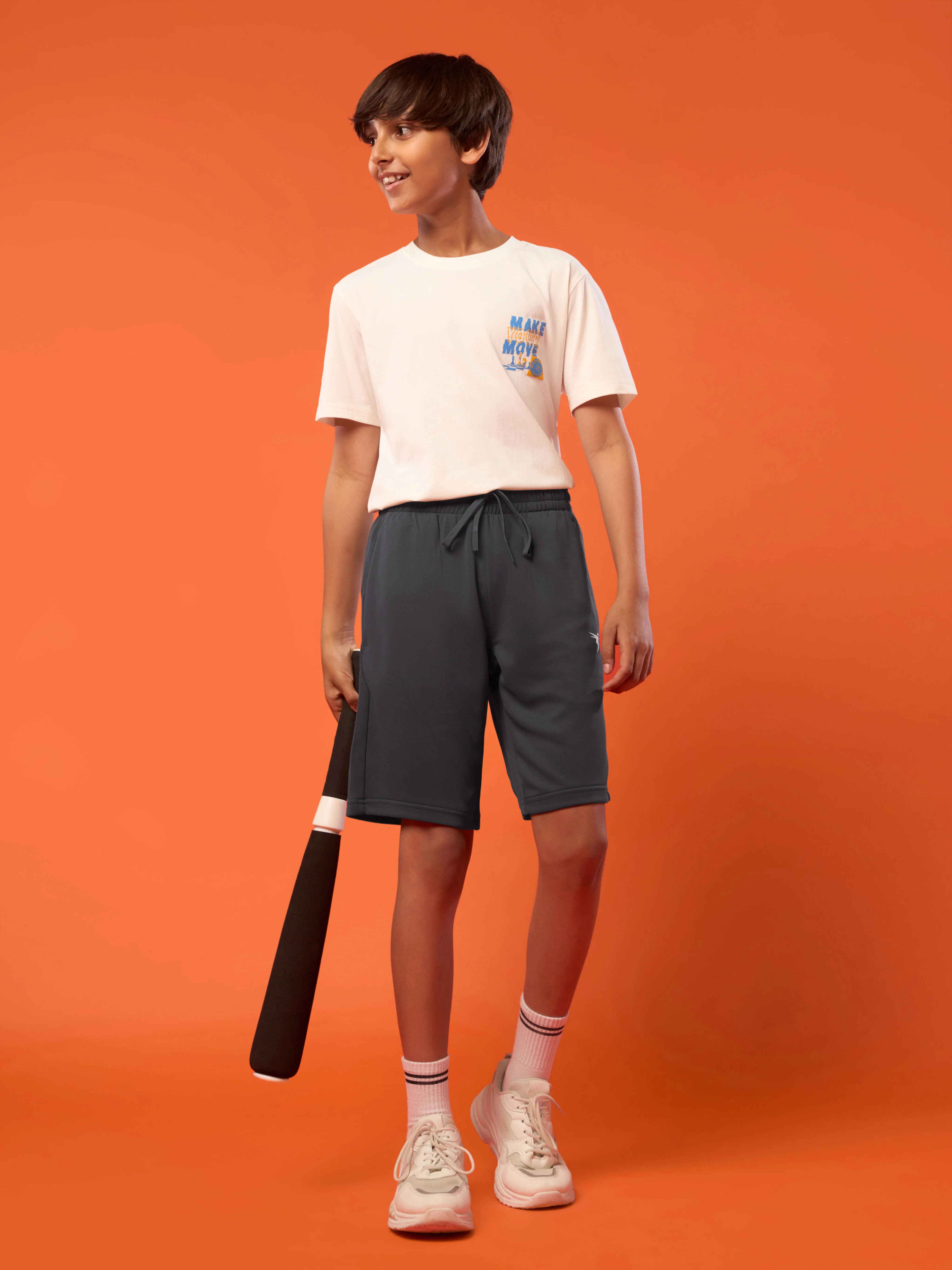 Boys Slim Fit Sports Shorts with TECHNO DRY - Image 5