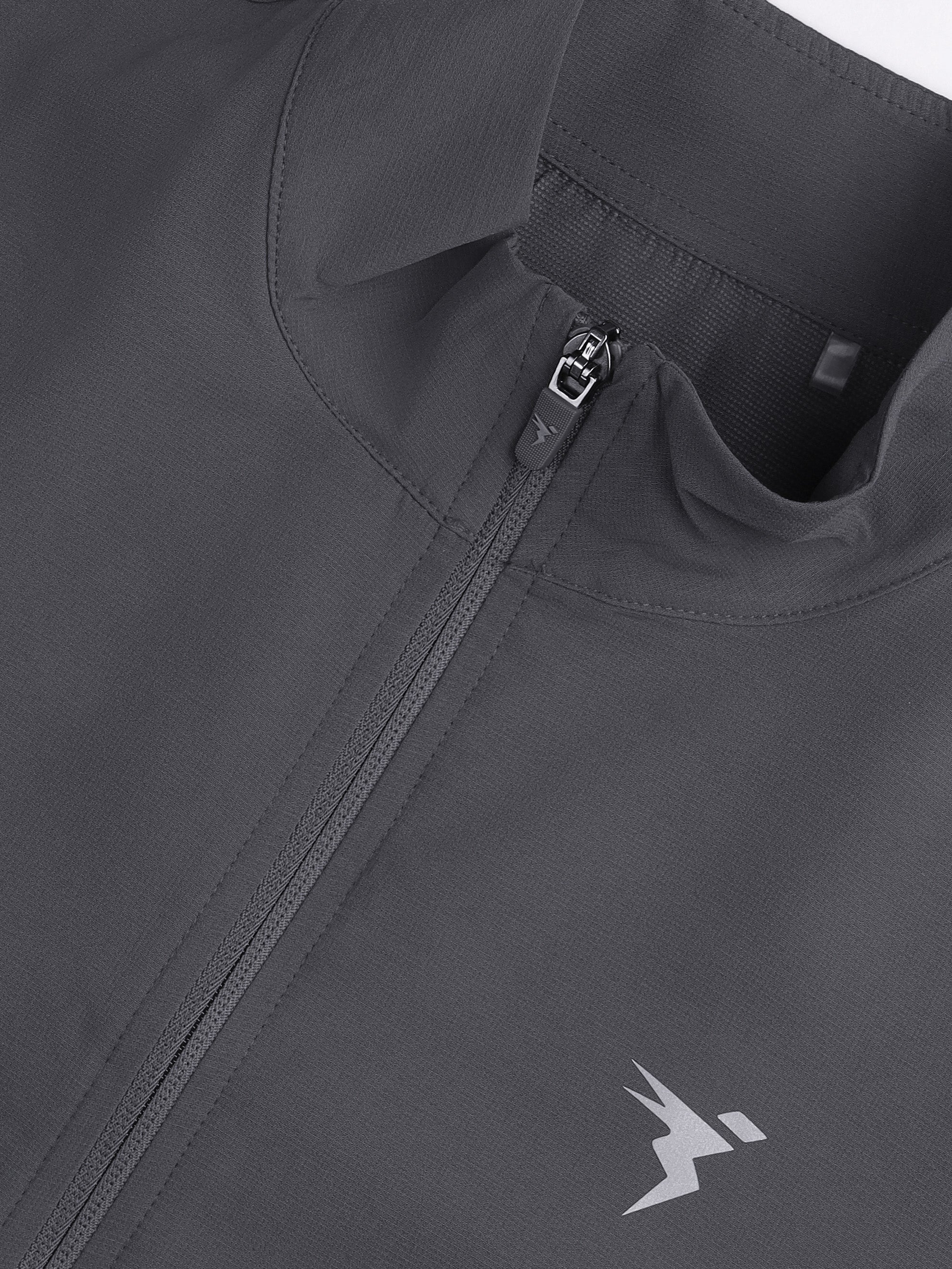 Boys Solid Slim Fit Mock Neck Sports Jacket with TECHNOLITE - Image 8