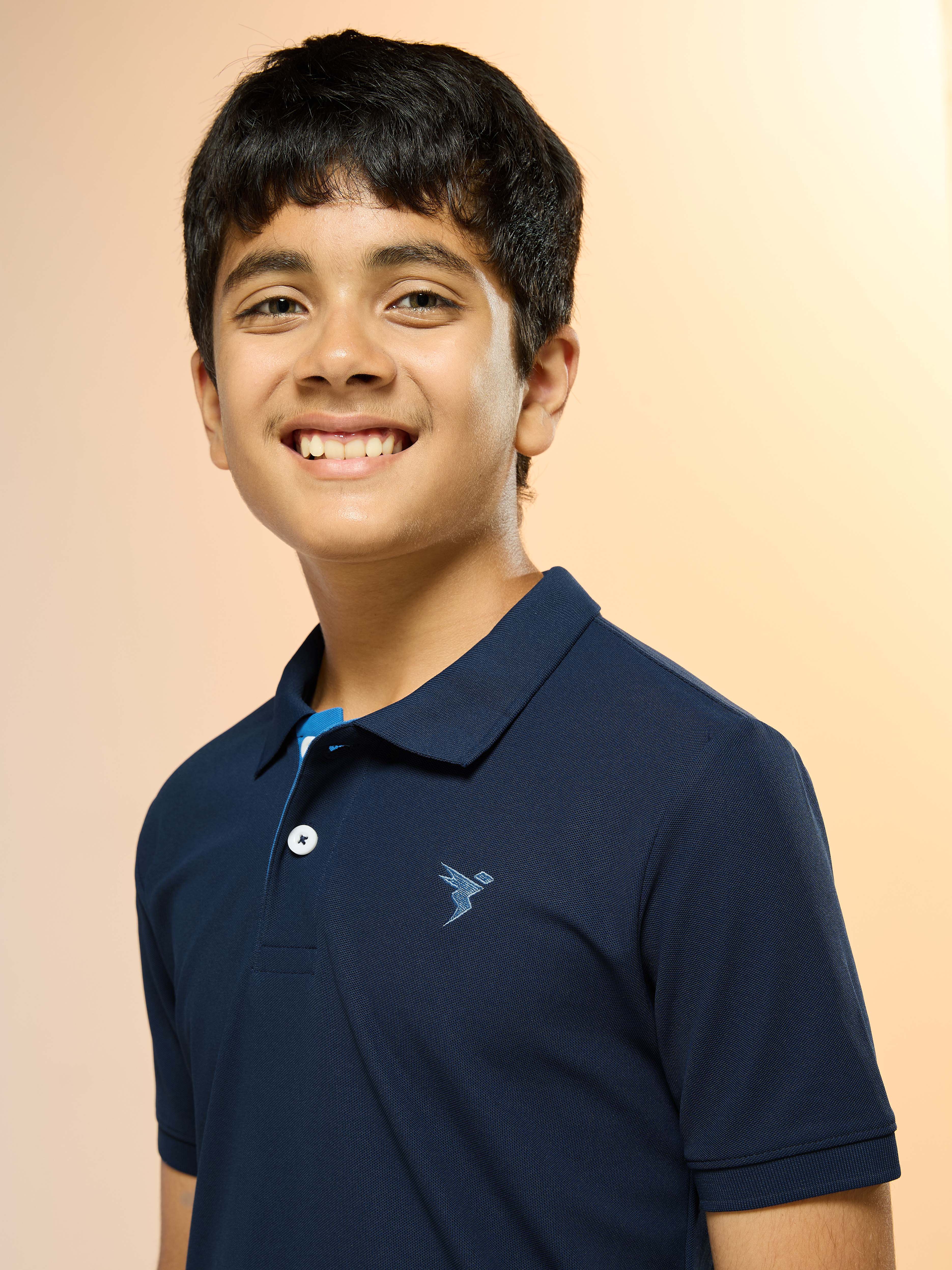 Boys Solid Slim Fit Polo Sports T-shirt with MATPIQ - Image 6