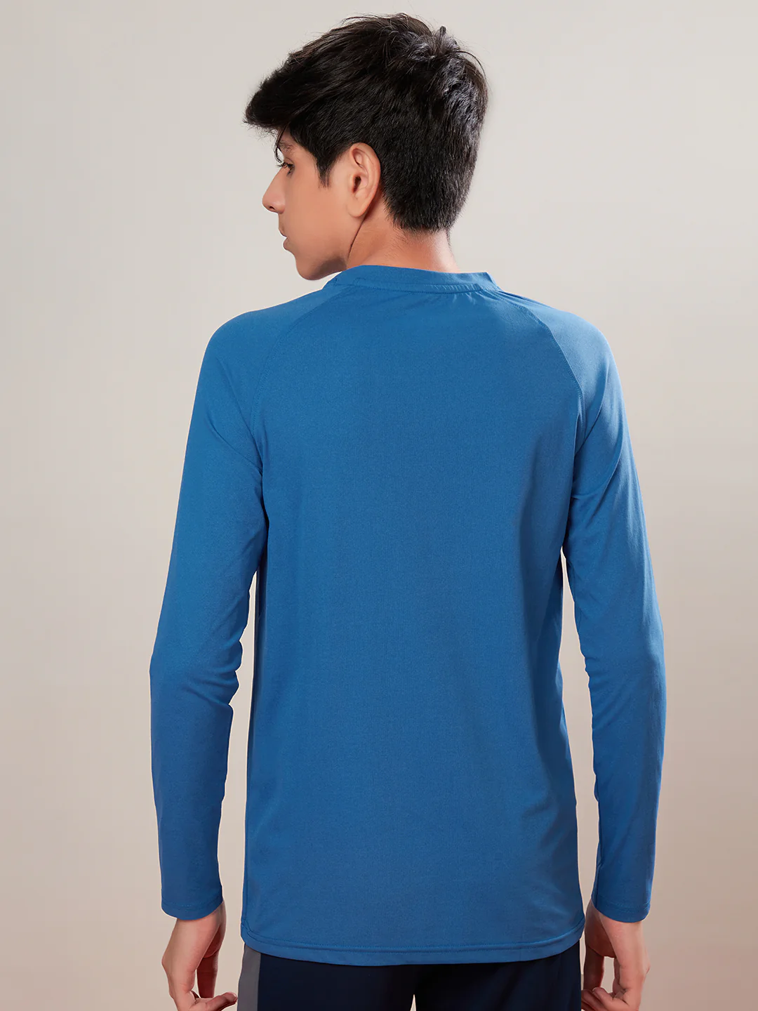 Boys Solid Slim Fit Round Neck Sports T-shirt with COTFLEX - Image 2