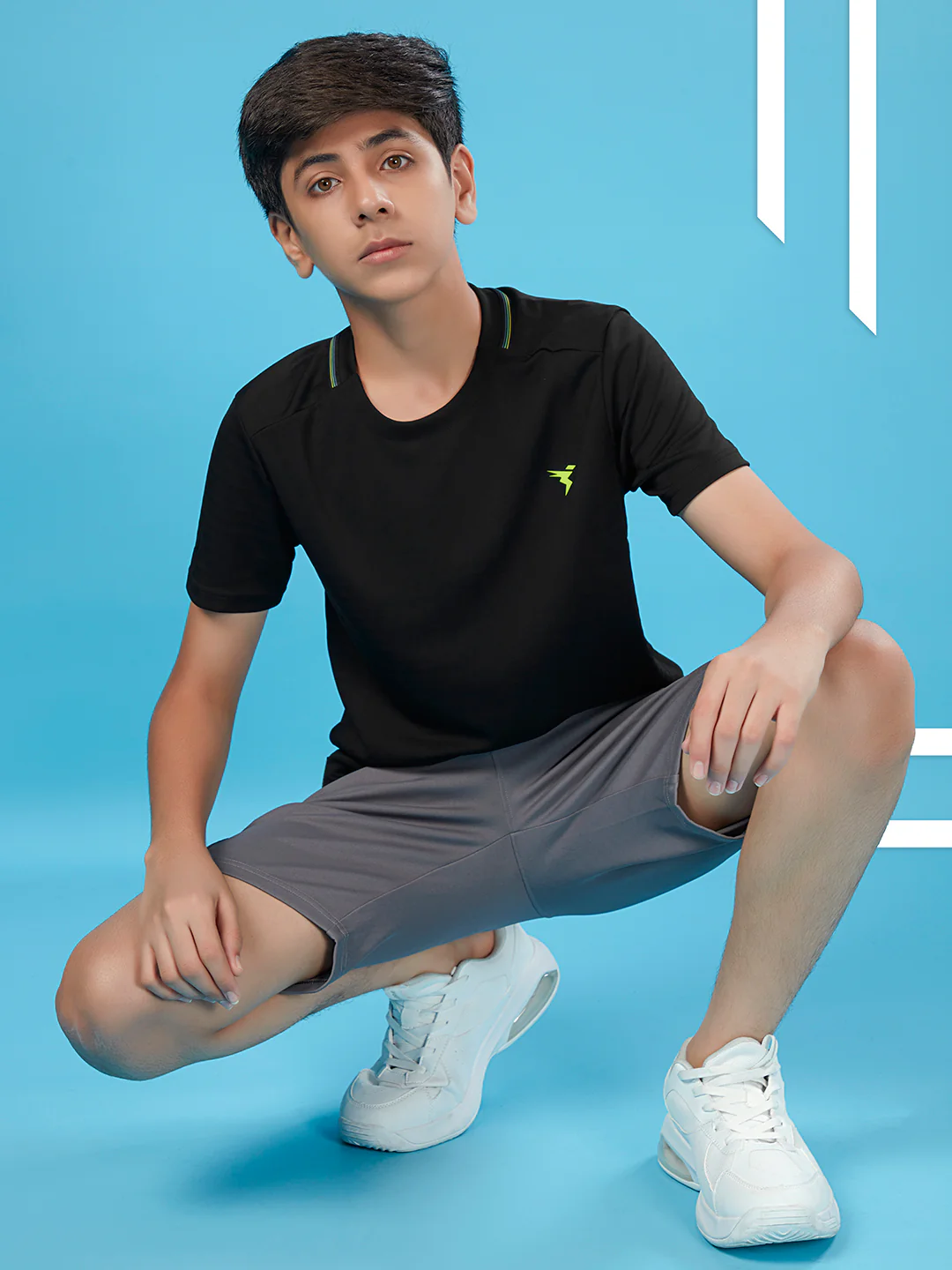 Boys Solid Slim Fit Round Neck T-shirt with TECHNOCOOL+ - Image 5